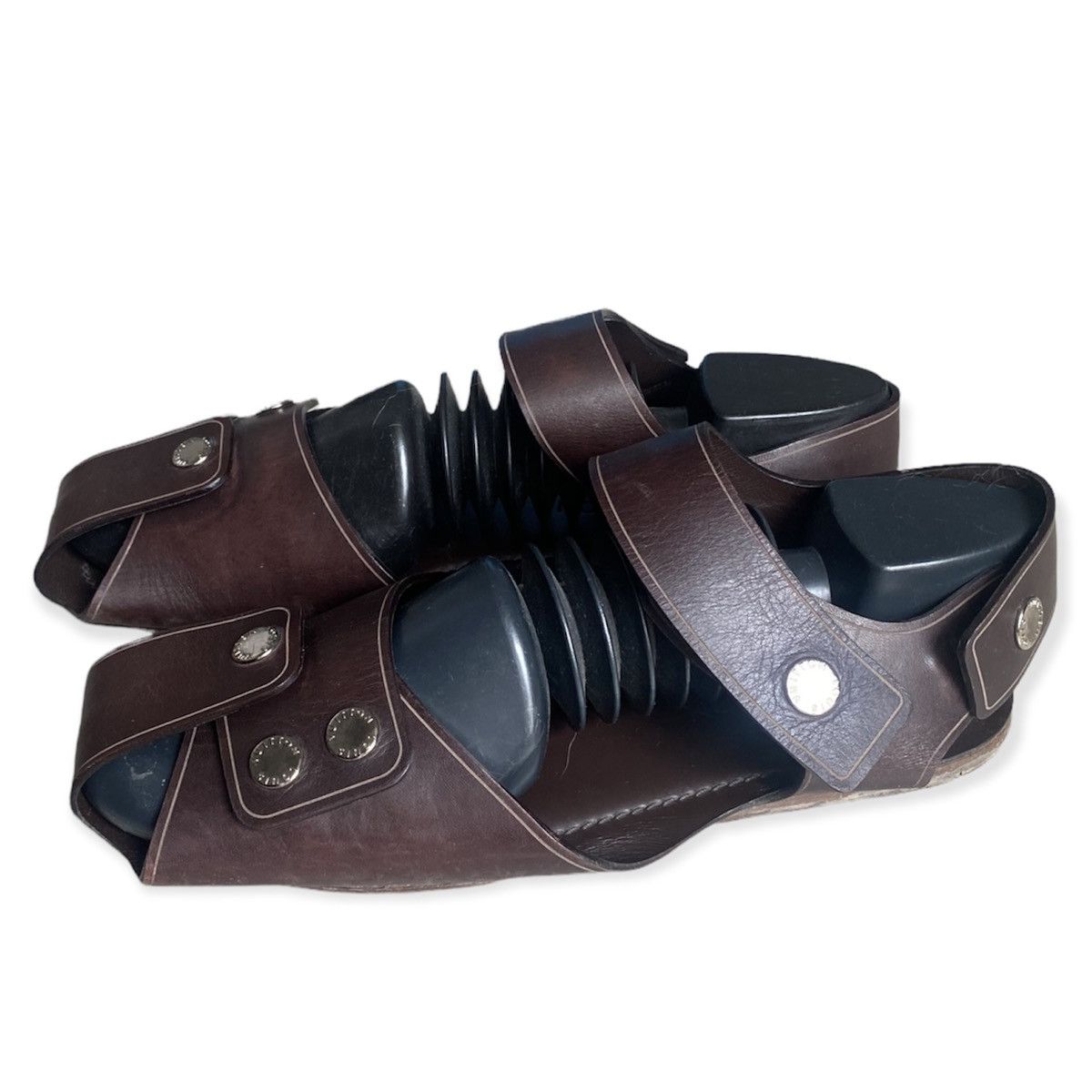 Kim Jones × Louis Vuitton Runway SS12 Leather Sandals Size US 9 / EU 42 - 5 Thumbnail