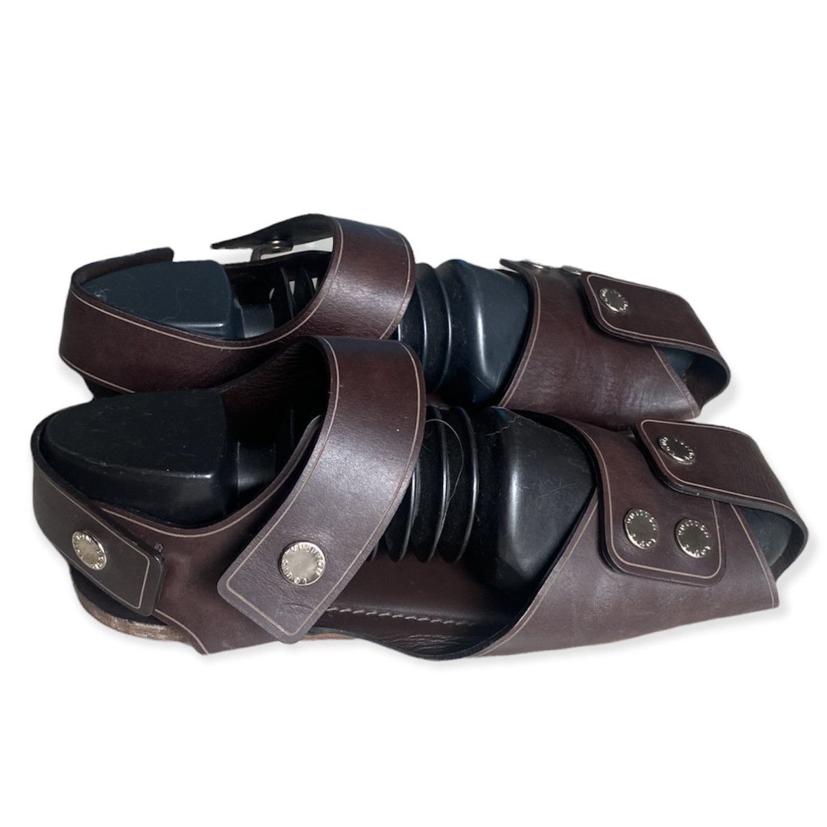 Kim Jones × Louis Vuitton Runway SS12 Leather Sandals Size US 9 / EU 42 - 3 Thumbnail