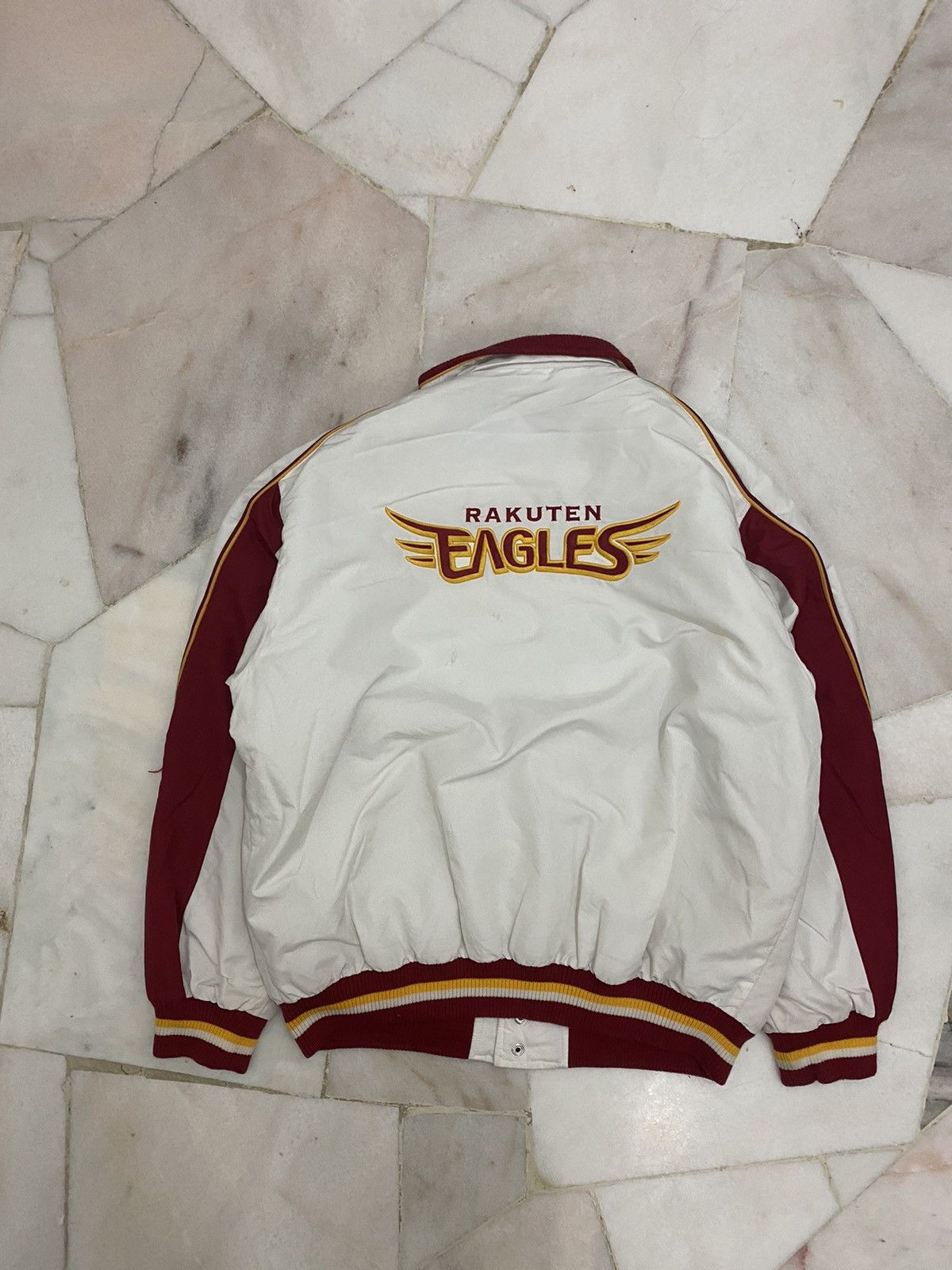 【楽ギフ_包装】 Japanese Brand × MLB × Vintage Rakuten Eagles Varsity Jacket ウェア