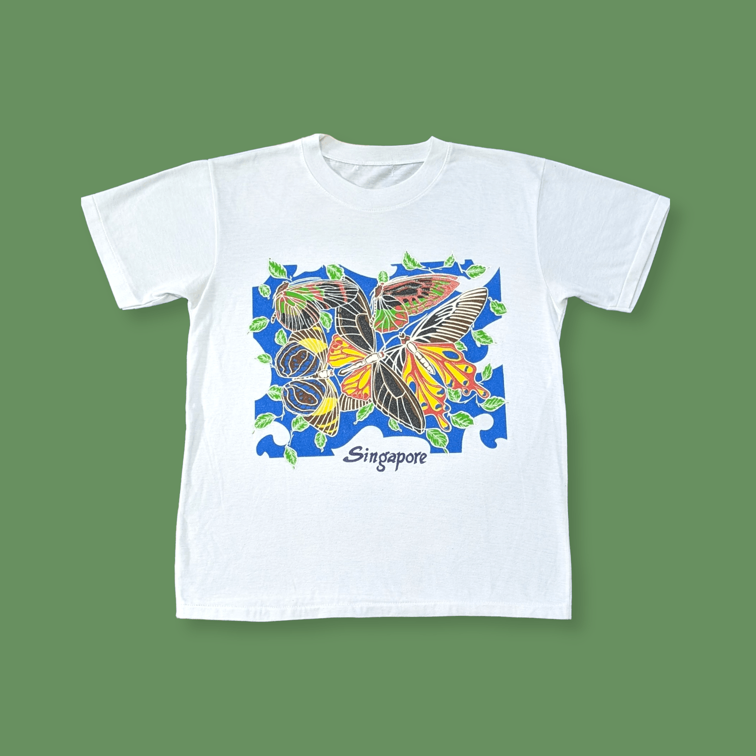 Habitat × Vintage Vintage 70s 80s Singapore Butterflies Nature Art T shirt Size US S / EU 44-46 / 1 - 2 Thumbnail