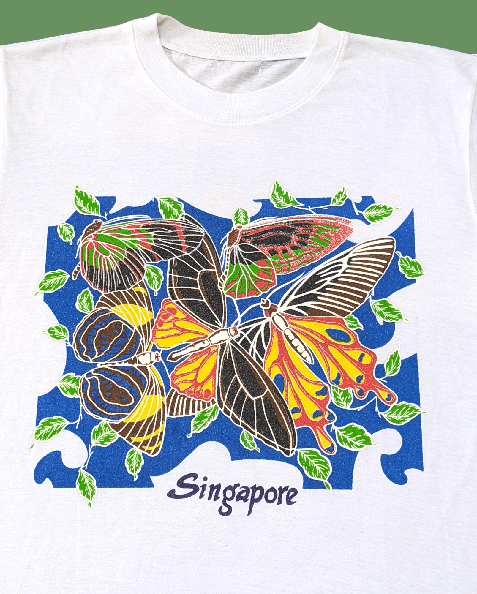 Habitat × Vintage Vintage 70s 80s Singapore Butterflies Nature Art T shirt Size US S / EU 44-46 / 1 - 1 Thumbnail