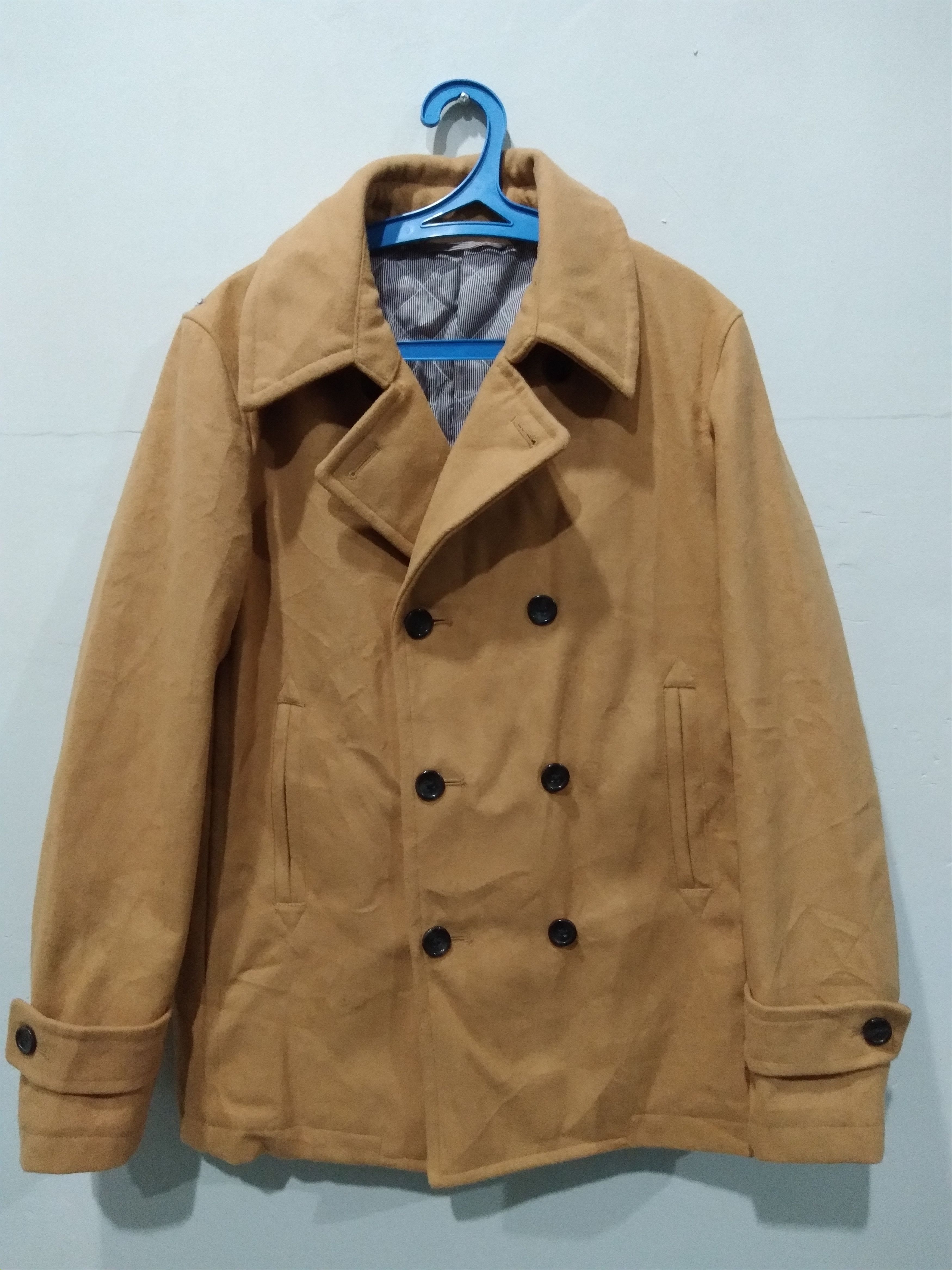 Japanese Brand GU Double Collar Wool Gents Jackets Size US M / EU 48-50 / 2 - 1 Thumbnail
