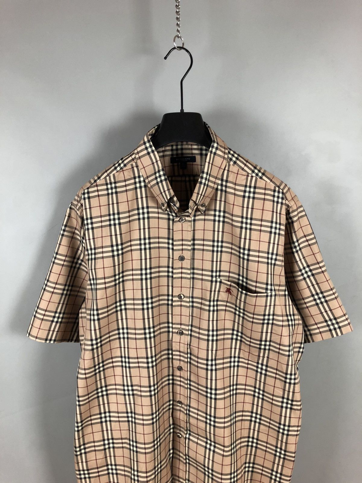 Burberry Burberry Fullprint Nova Check Short Sleeve Shirt Size US XL / EU 56 / 4 - 4 Thumbnail