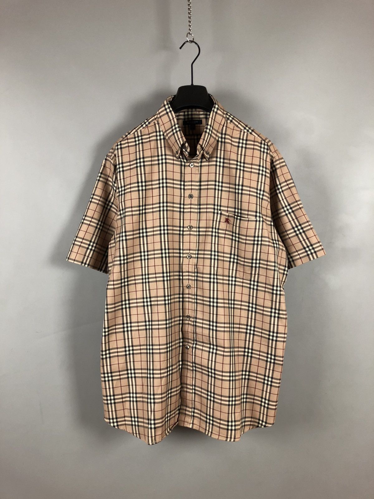 Burberry Burberry Fullprint Nova Check Short Sleeve Shirt Size US XL / EU 56 / 4 - 3 Thumbnail