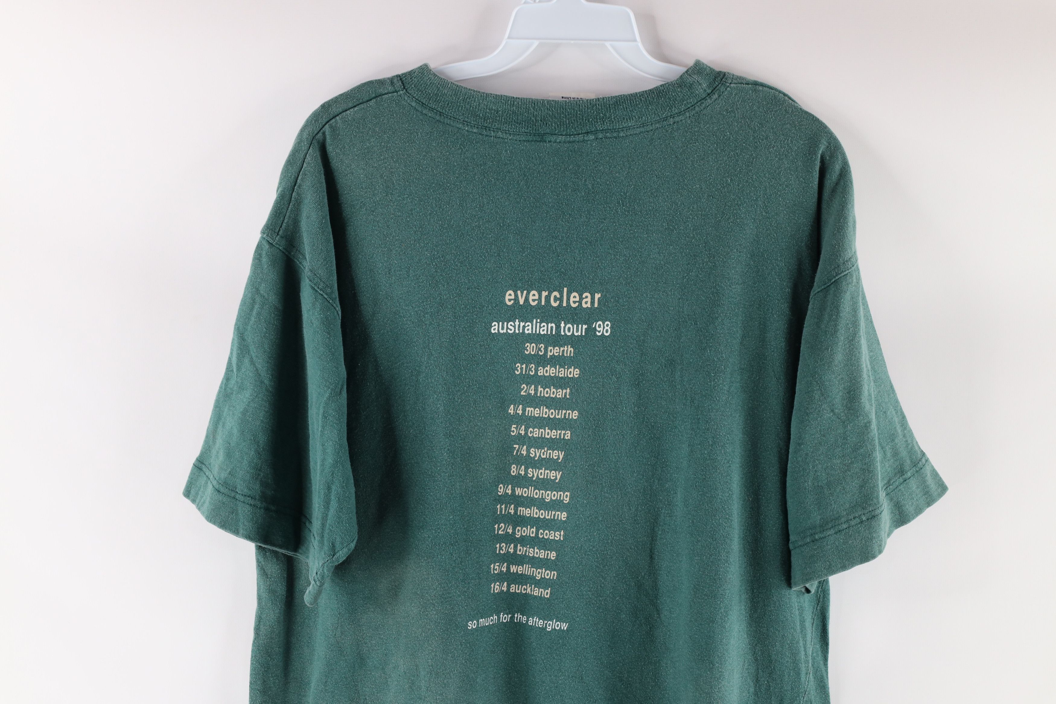 Vintage Vintage 90s 1998 Everclear Australian Band Tour T-Shirt Size US L / EU 52-54 / 3 - 8 Thumbnail