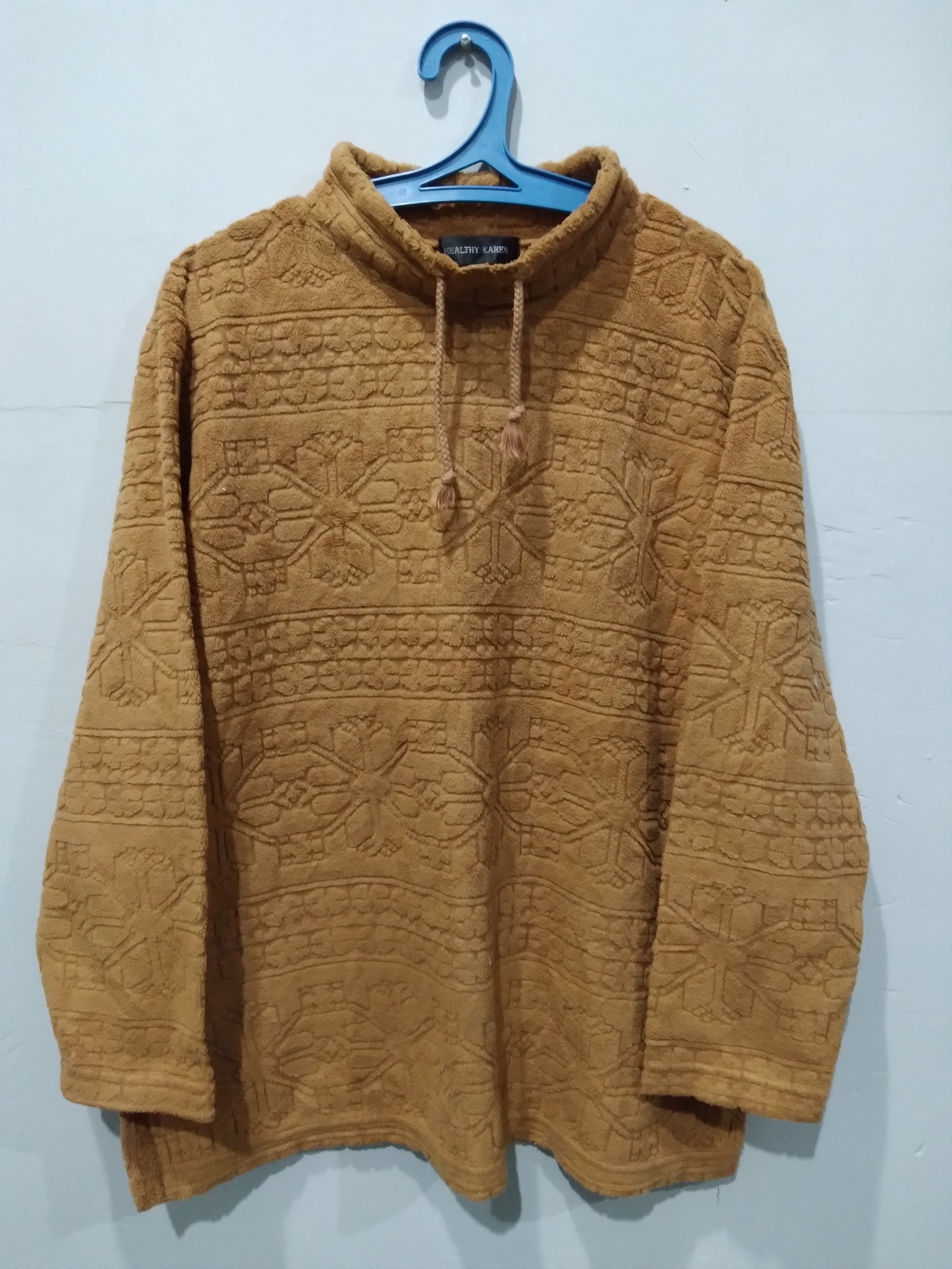 Japanese Brand Healthy Karen Aztec Motive Oversized Pullover Sweater Size US XL / EU 56 / 4 - 1 Thumbnail