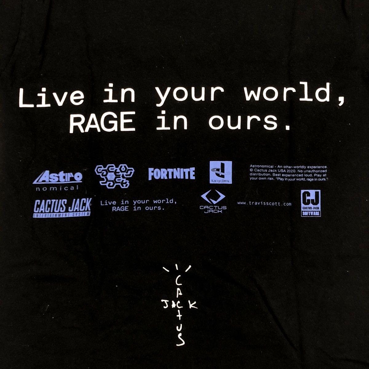 Travis Scott Travis Scott x fortnite astronomical rage in ours shirt Size US M / EU 48-50 / 2 - 5 Thumbnail
