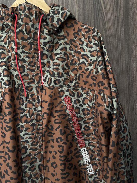 Supreme Supreme GORE TEX Taped Seam Jacket Leopard | Grailed