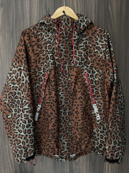 Supreme Supreme GORE TEX Taped Seam Jacket Leopard | Grailed