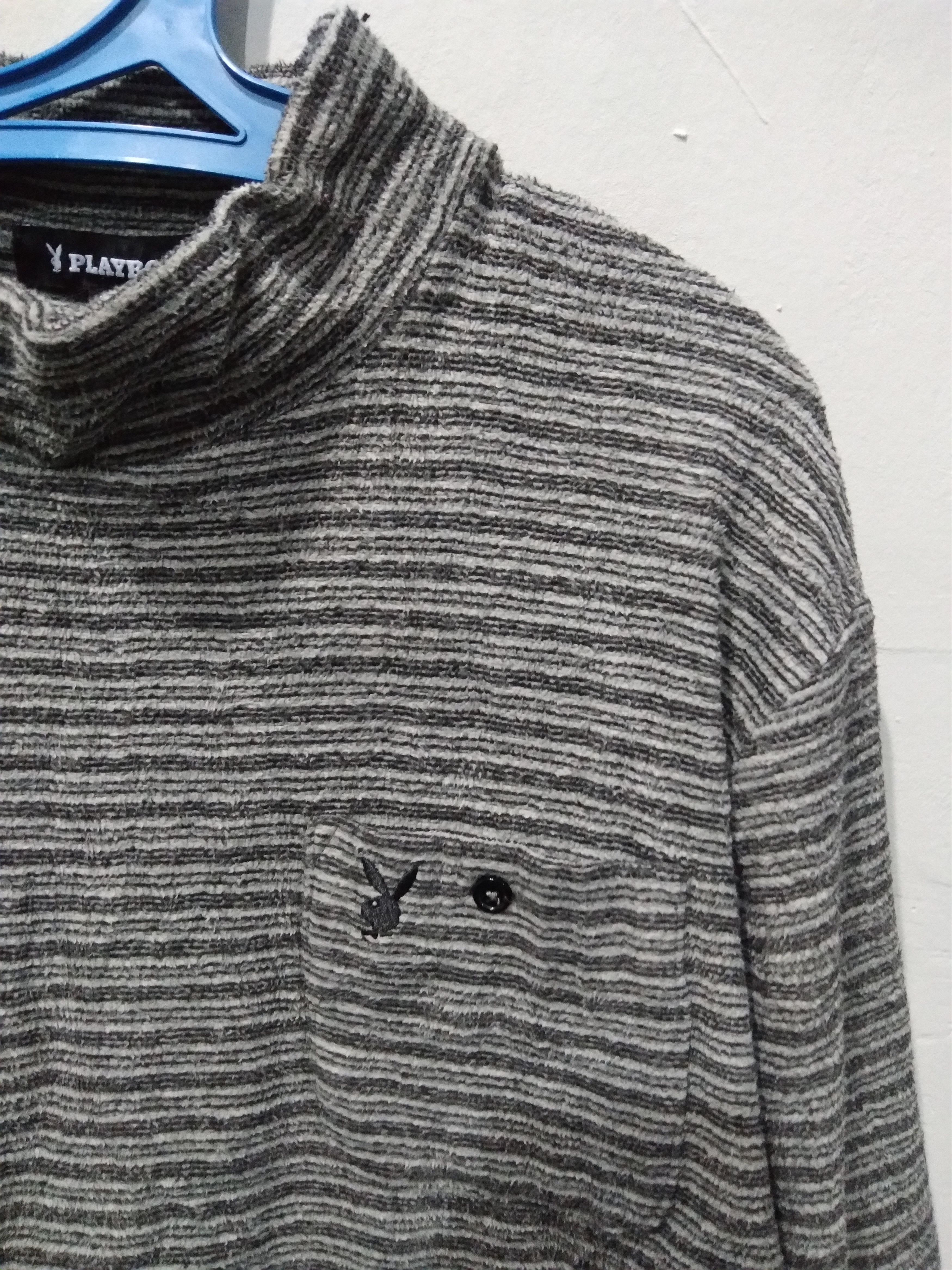 Playboy Vintage Playboy Striped Pocketed Pullover LS Tee Size US M / EU 48-50 / 2 - 3 Thumbnail