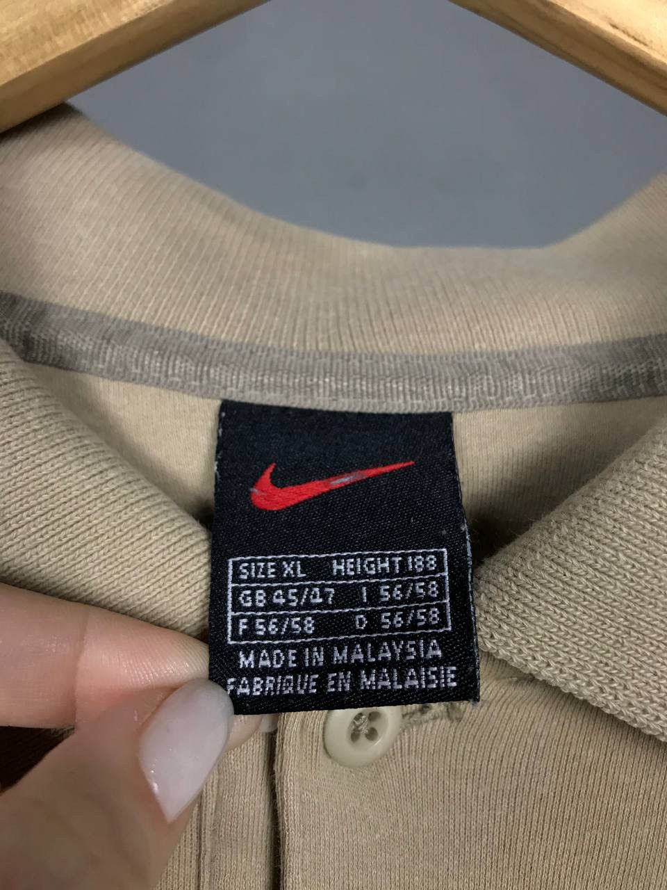 Nike × Vintage Nike swoosh streetwear vintage polo tee Size US XL / EU 56 / 4 - 3 Thumbnail