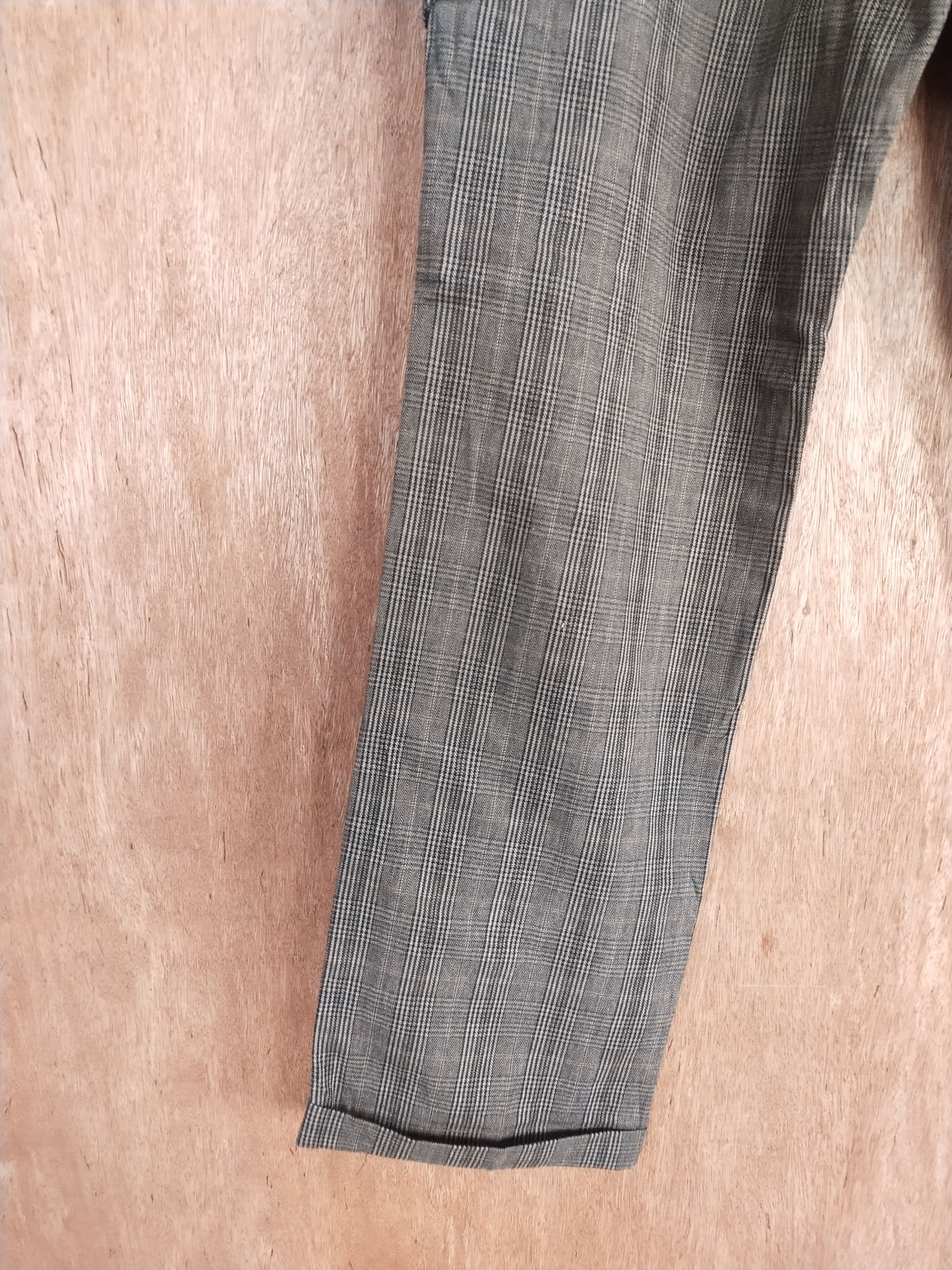 Japanese Brand Simple Life gray checkered cargo utility pants #H480 Size US 32 / EU 48 - 11 Thumbnail