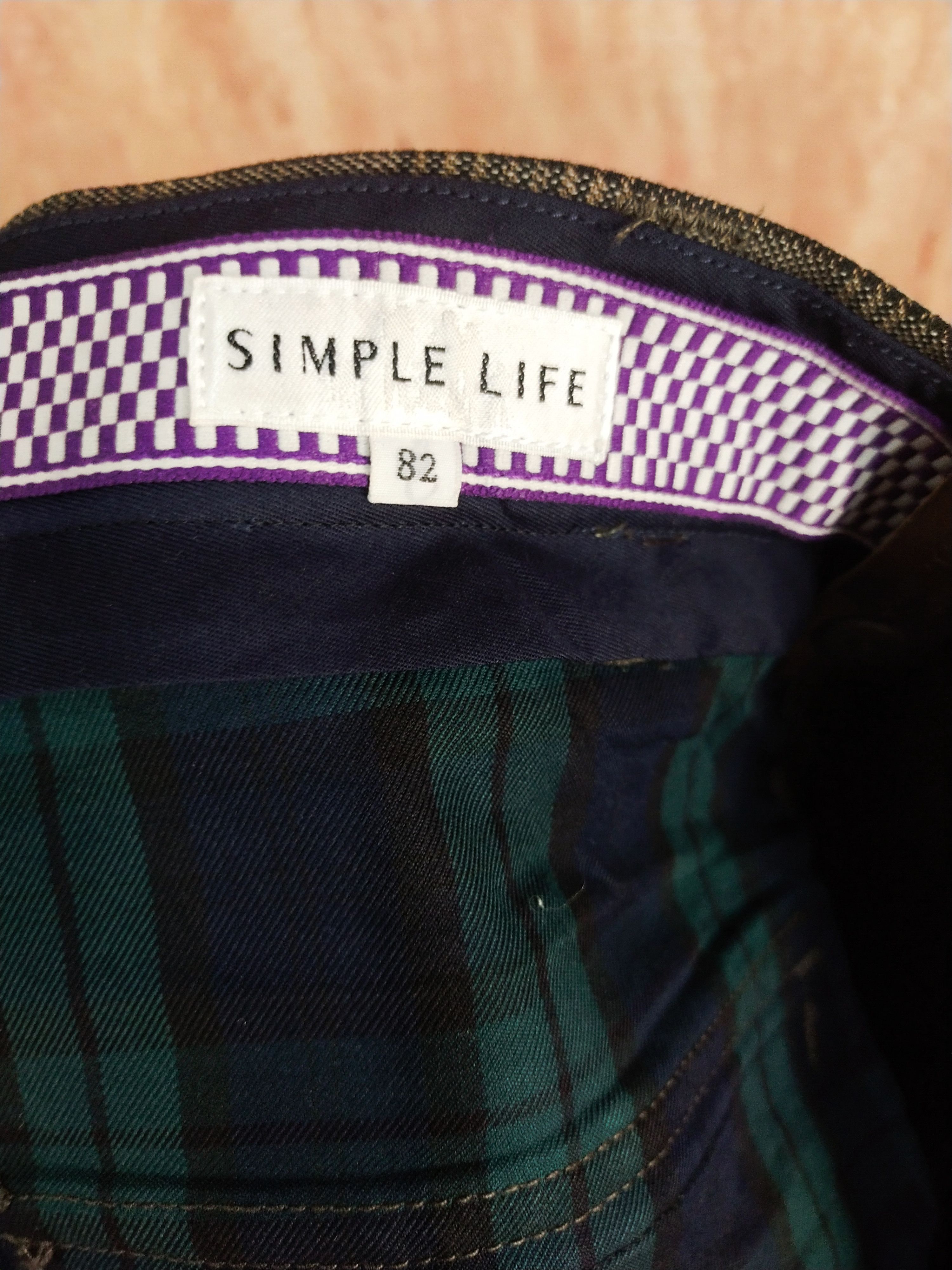 Japanese Brand Simple Life gray checkered cargo utility pants #H480 Size US 32 / EU 48 - 7 Thumbnail