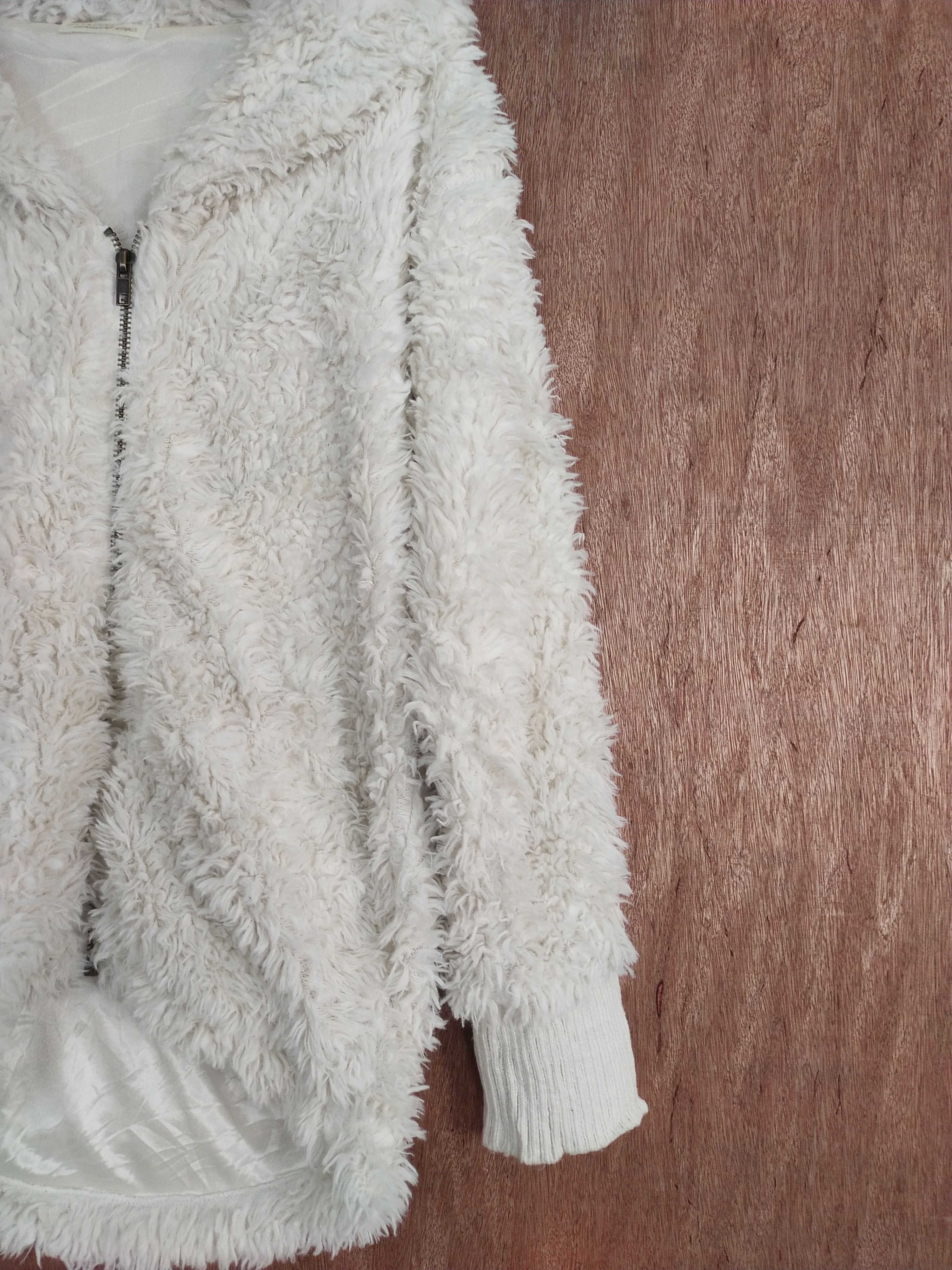 Japanese Brand W Closet Wearnes Inc white mohair fleece fur sweater #H476 Size US L / EU 52-54 / 3 - 5 Thumbnail