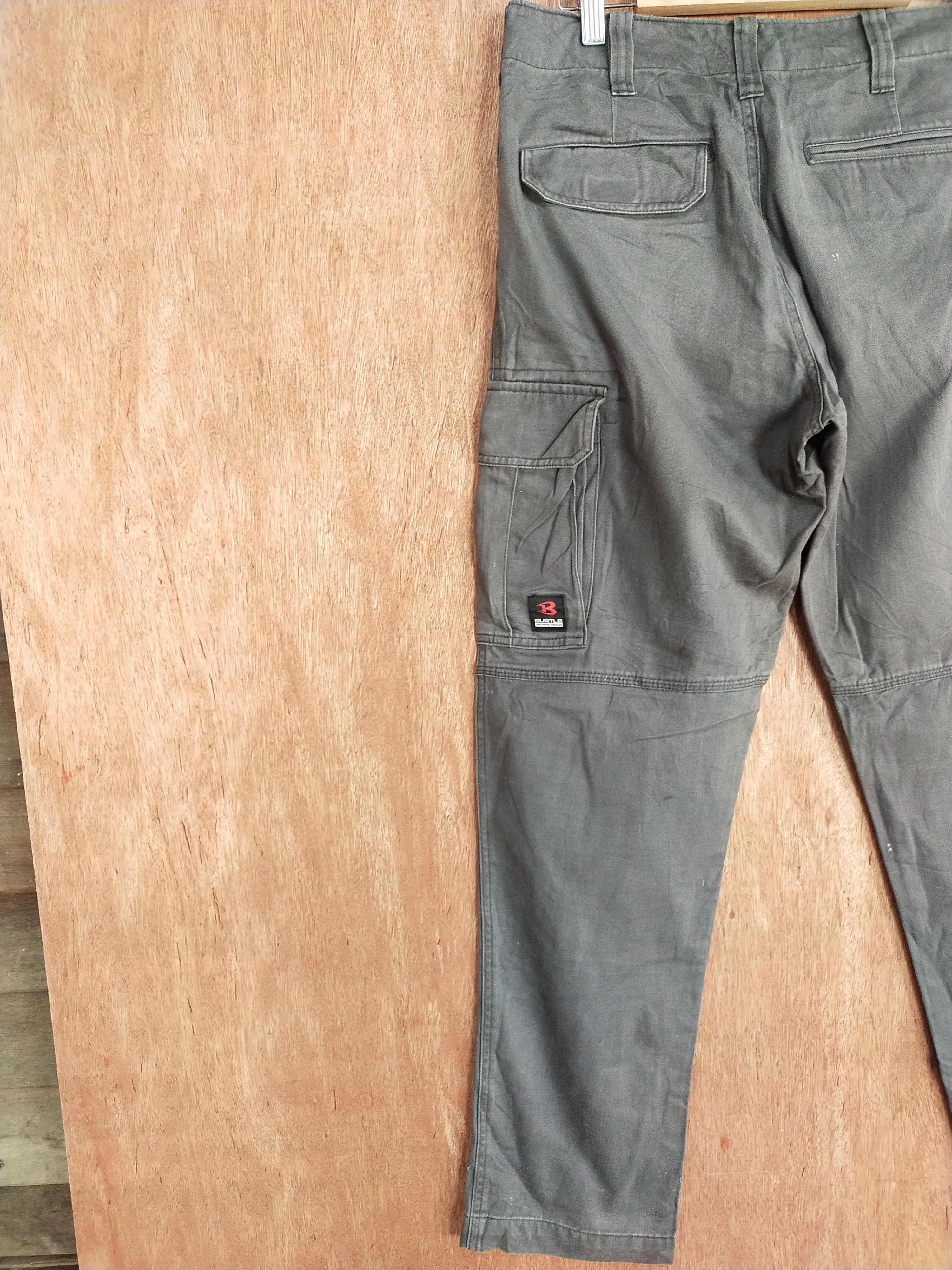 Japanese Brand Burtle gray dirty multipocket tactical cargo pants #S117 Size US 31 - 11 Thumbnail