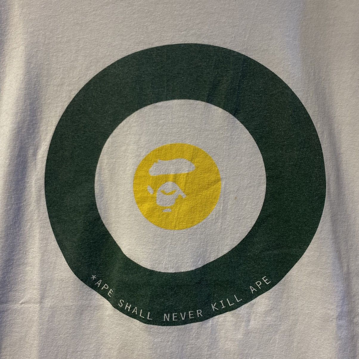 Bape × Vintage VINTAGE RARE Bape Ape Shall Never Kill Ape Target Anvil Tee Size US L / EU 52-54 / 3 - 3 Thumbnail