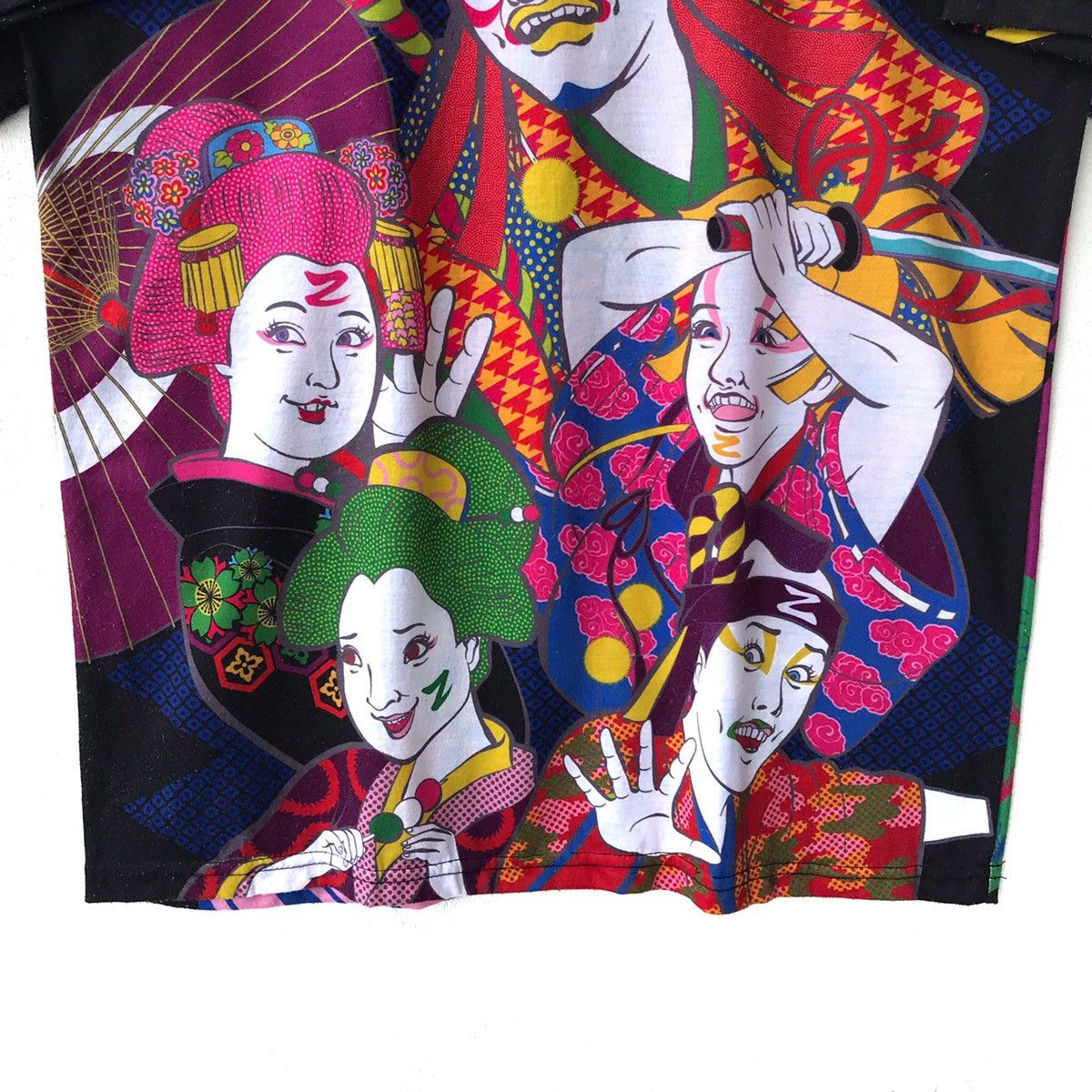 Japanese Brand Vtg Sukajan Samurai Geisha Overprint SS Tshirt Size US M / EU 48-50 / 2 - 4 Thumbnail