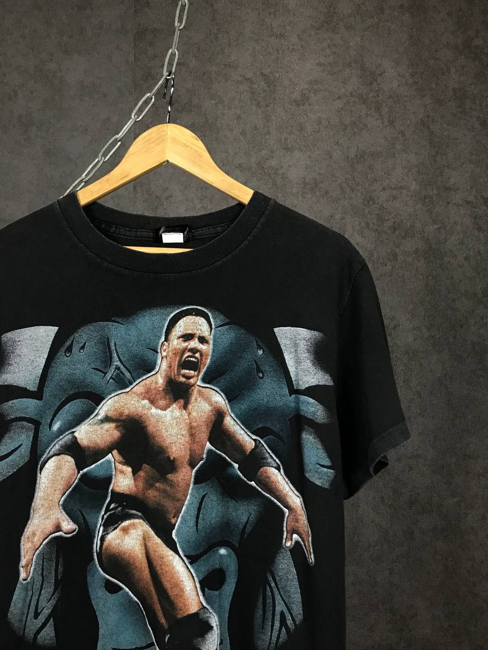 Vintage × WWE The Rock 1998 WWE WWF made in USA vintage tee Size US M / EU 48-50 / 2 - 2 Thumbnail