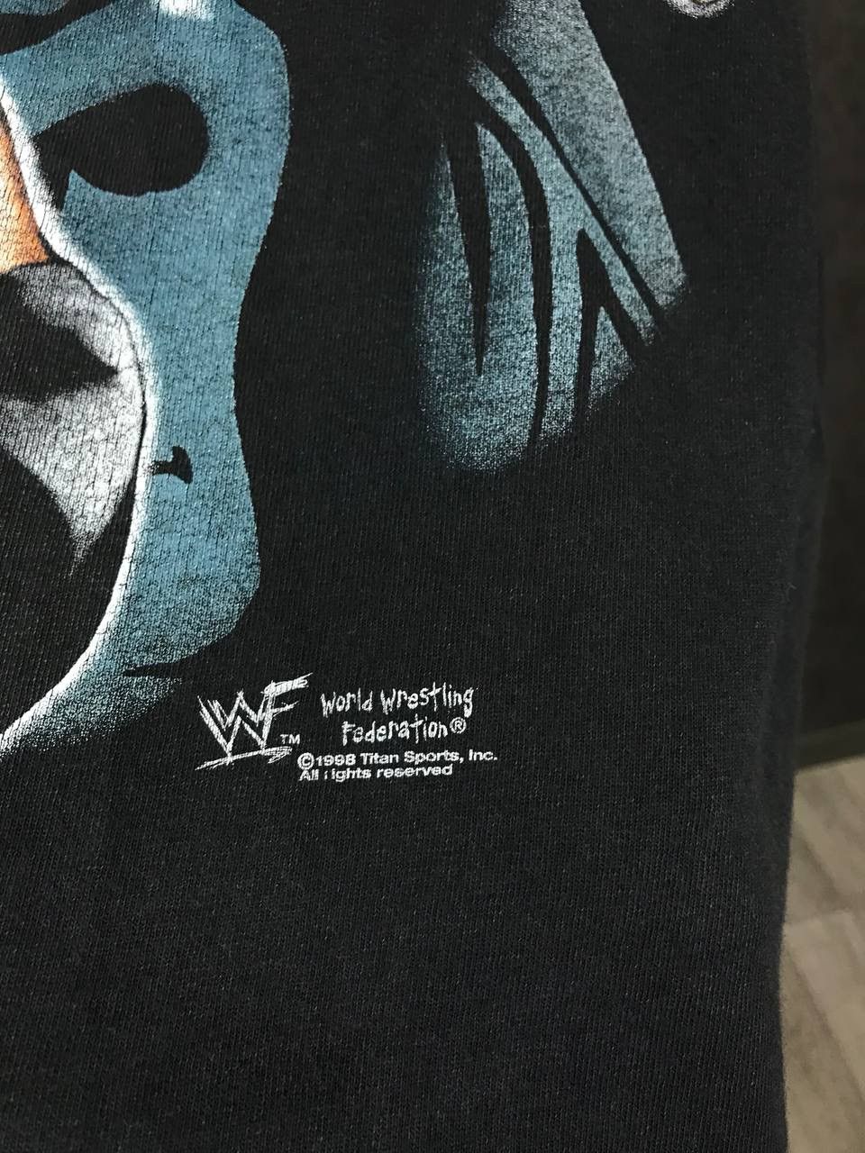 Vintage × WWE The Rock 1998 WWE WWF made in USA vintage tee Size US M / EU 48-50 / 2 - 3 Thumbnail