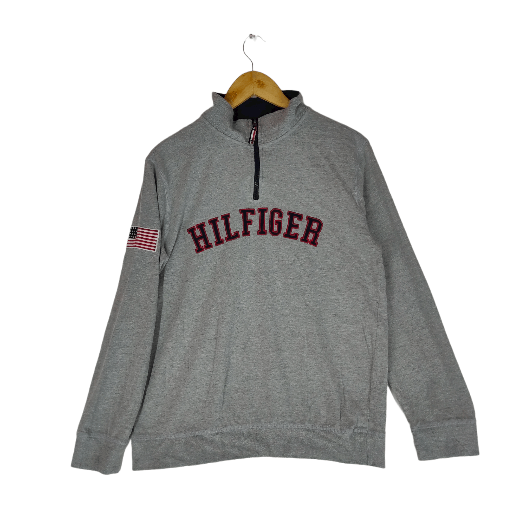 Tommy Hilfiger Vintage TOMMY HILFIGER USA Patches Embroidery Sweatshirt Size US M / EU 48-50 / 2 - 1 Thumbnail