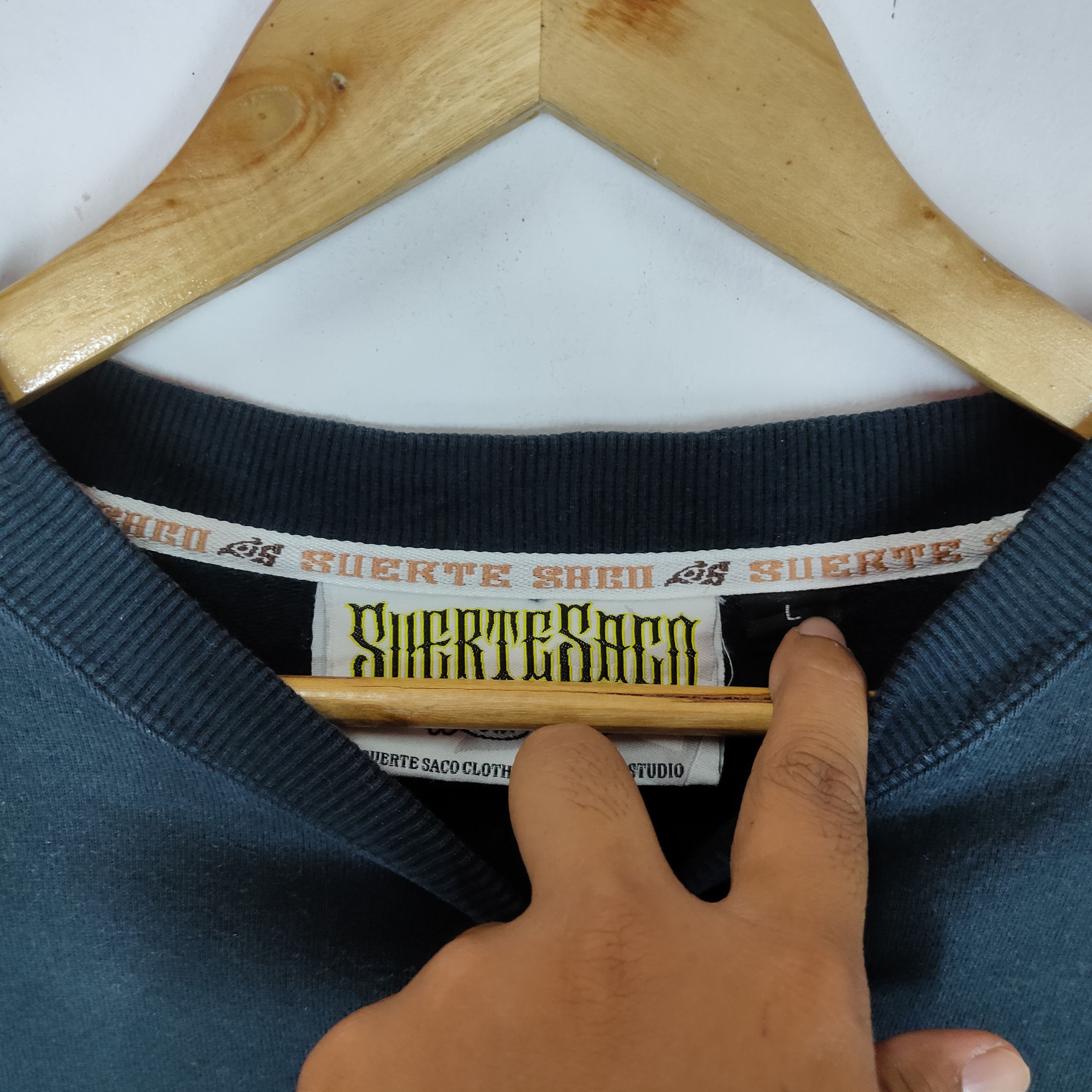 Japanese Brand SUERTO SACO STUDIO Japanese Designer L Size Sweatshirt Size US L / EU 52-54 / 3 - 4 Thumbnail