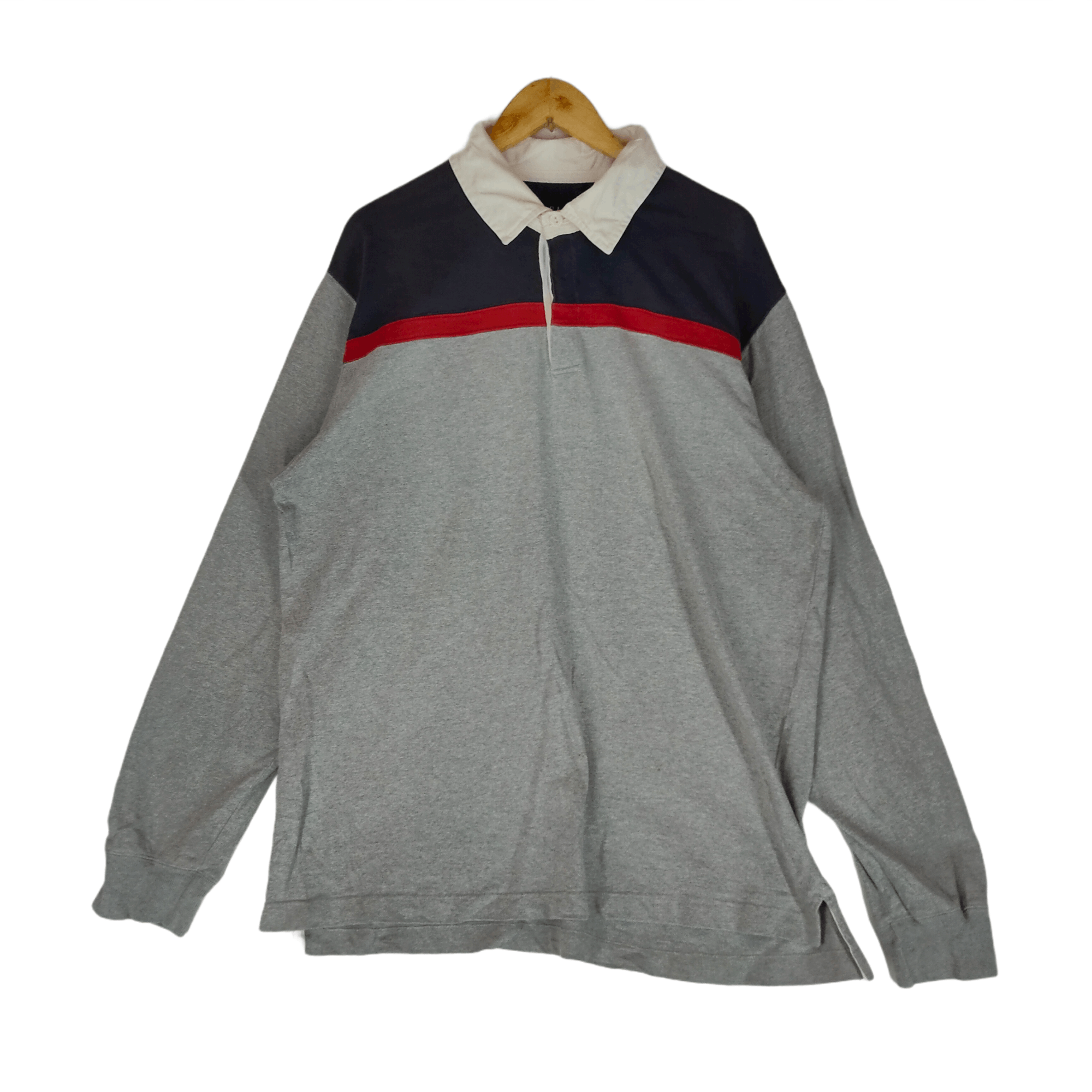 Vintage Gap Rugby Polo Muticolor Xlarge Size Long Sleeve