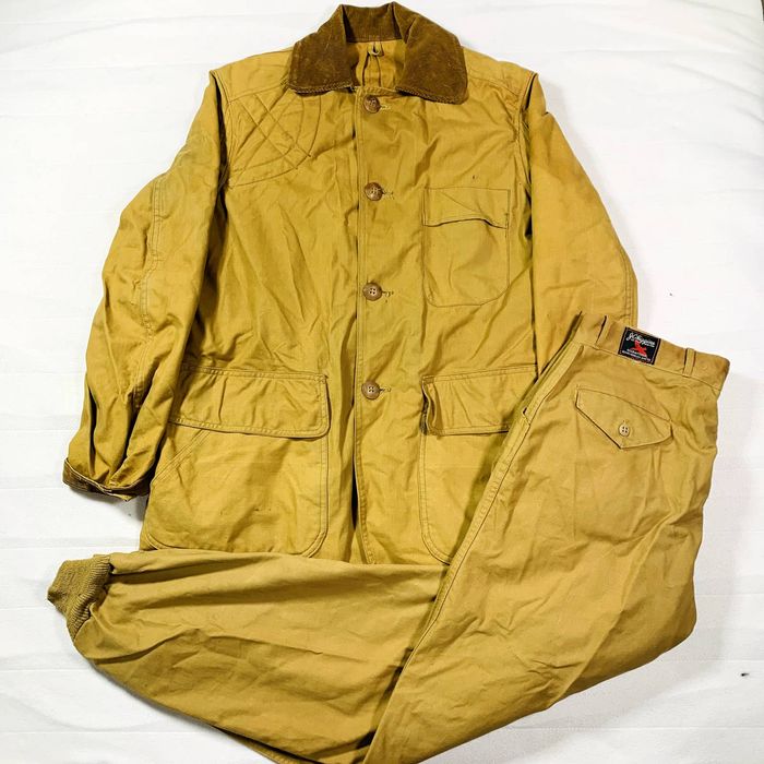 Vintage 70s-80'S Sears Outerwear Padded Pharaoh Jacket, Men's Size Medium polyester Beige type Vintage Second Hand