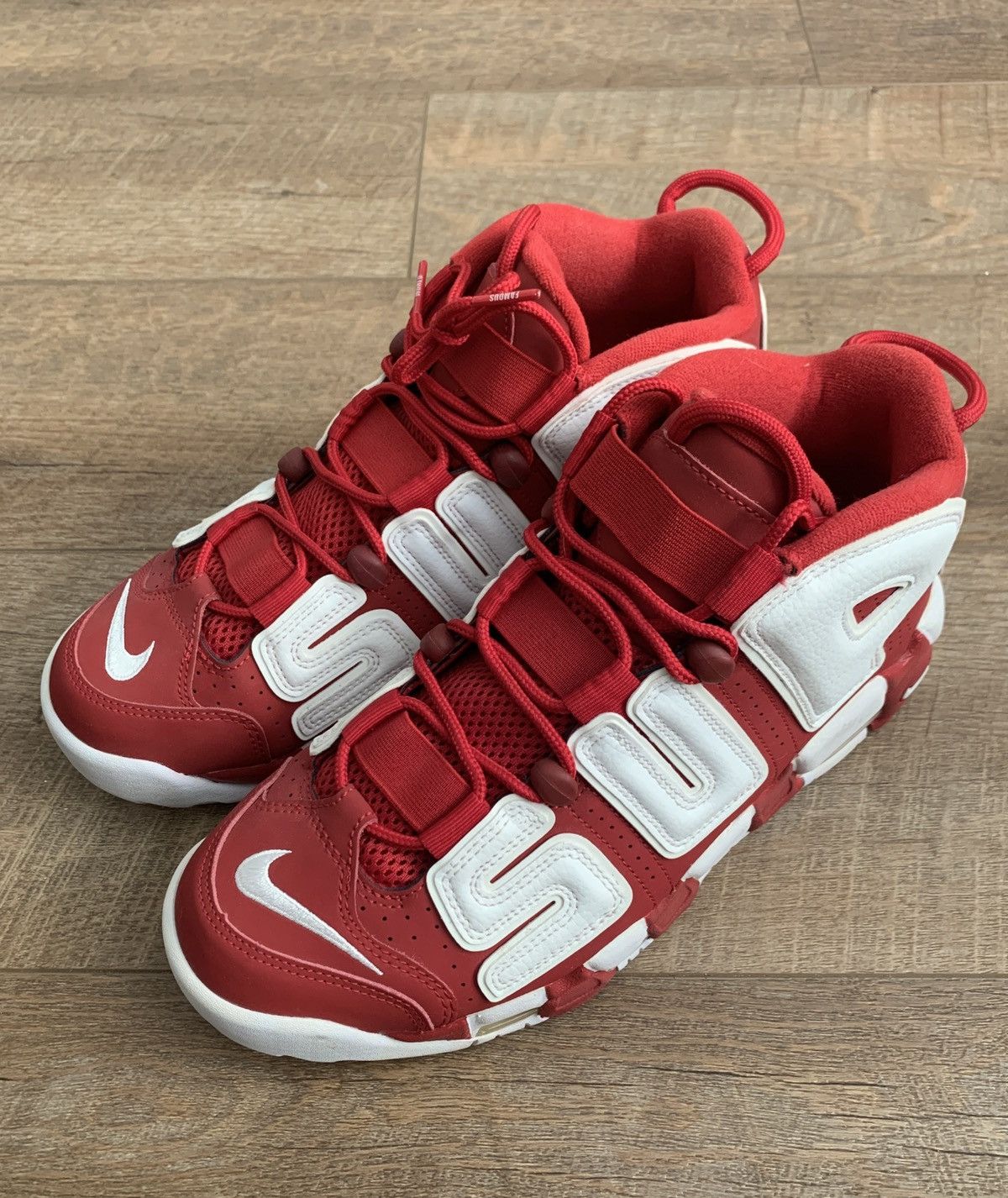 Nike × Supreme Air More Uptempo Red High 2017 Suptempo Size US 9 / EU 42 - 1 Thumbnail