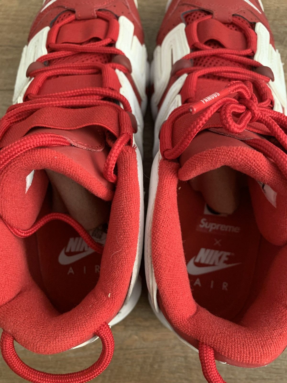 Nike × Supreme Air More Uptempo Red High 2017 Suptempo Size US 9 / EU 42 - 5 Thumbnail