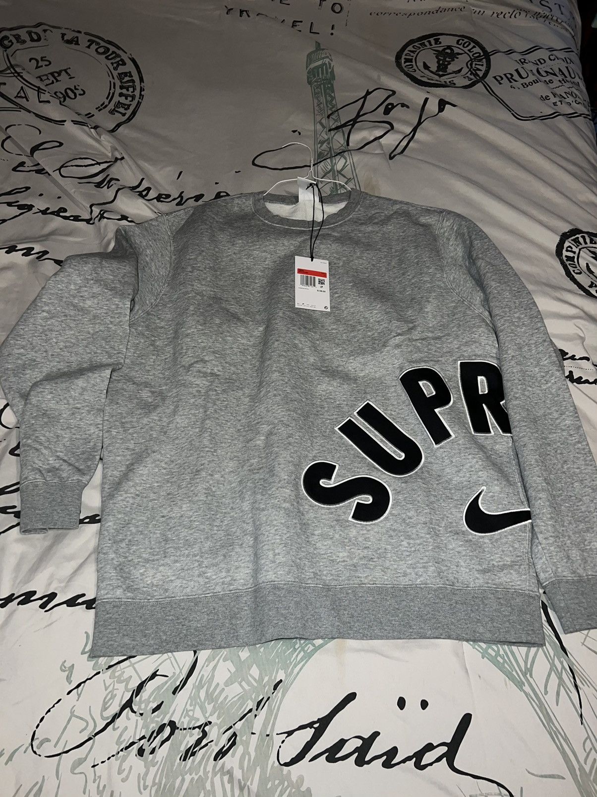 Supreme Supreme Nike Arc Crewneck Heather Grey Large | Grailed