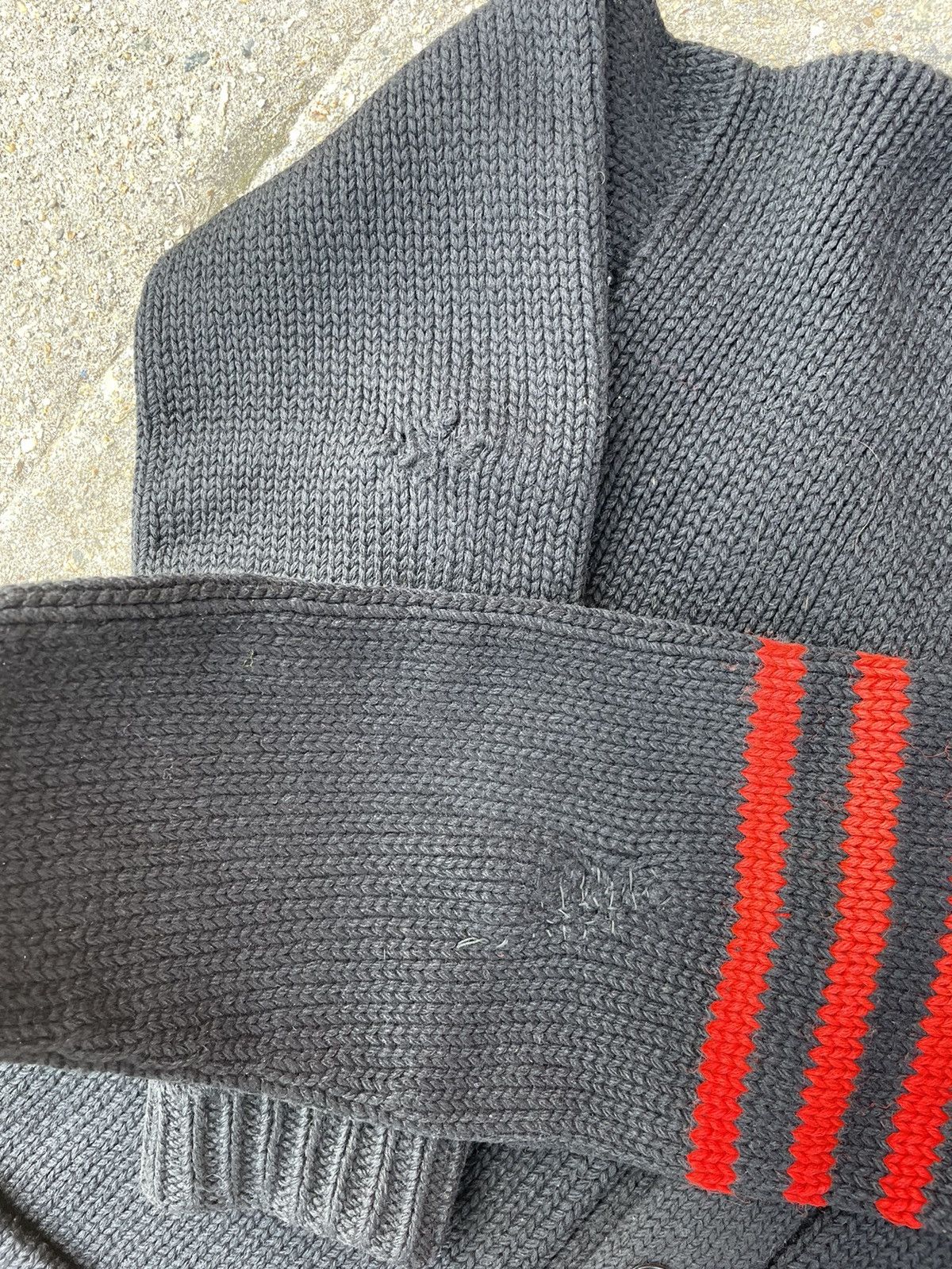 Vintage 70s Wool Highschool Letterman Patch Cardigan sweater 80s Size US L / EU 52-54 / 3 - 4 Thumbnail