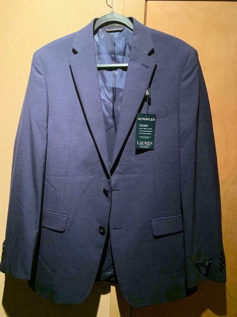 Lauren Ralph Lauren Lauren Ralph Lauren Loomis Suit Jacket Wool Stretch Blue Grailed