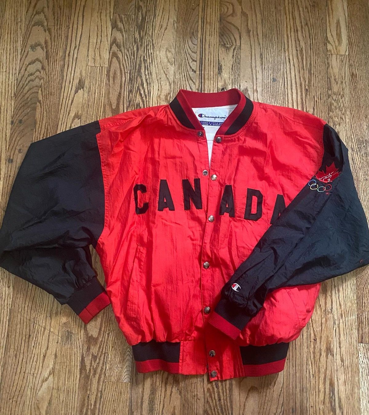 Vintage Official Canadian Olympic Team Bomber Jacket