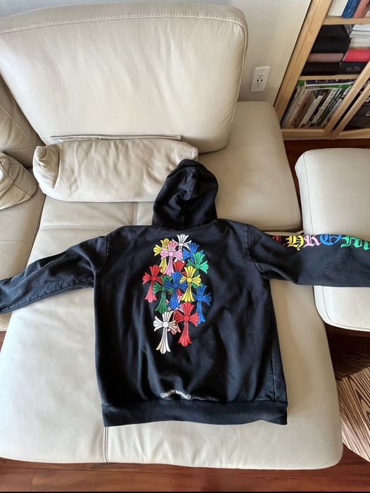 Chrome Hearts Multi Color Cross Cemetery Zip Up Hoodie