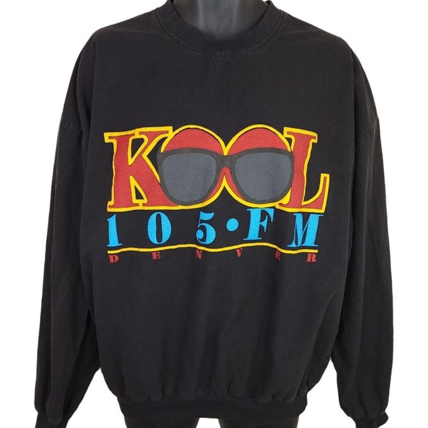 KOOL 105 Fm Denver Sweatshirt T Shirt Vintage 90s Rock