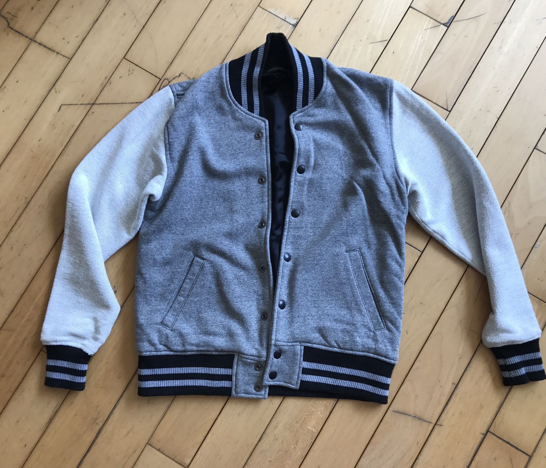 John Elliott Grey Stadium Jacket