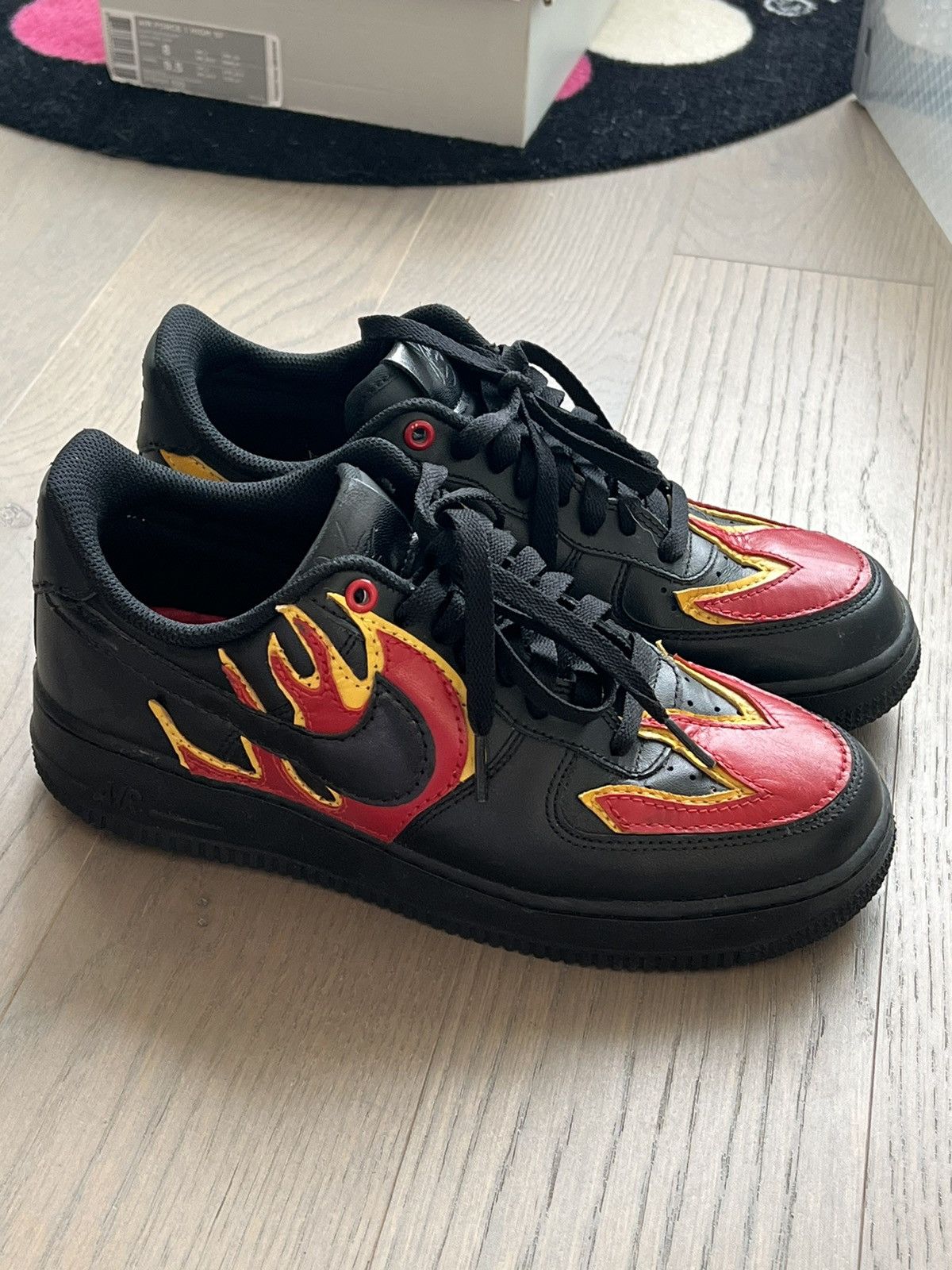 John Geiger × Nike John Geiger - Flame Air Force 1 07 Black 2017 Size US 7.5 / EU 40-41 - 6 Thumbnail