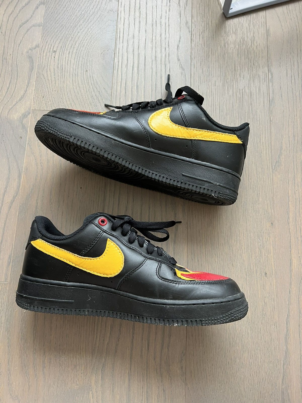 John Geiger × Nike John Geiger - Flame Air Force 1 07 Black 2017 Size US 7.5 / EU 40-41 - 2 Thumbnail
