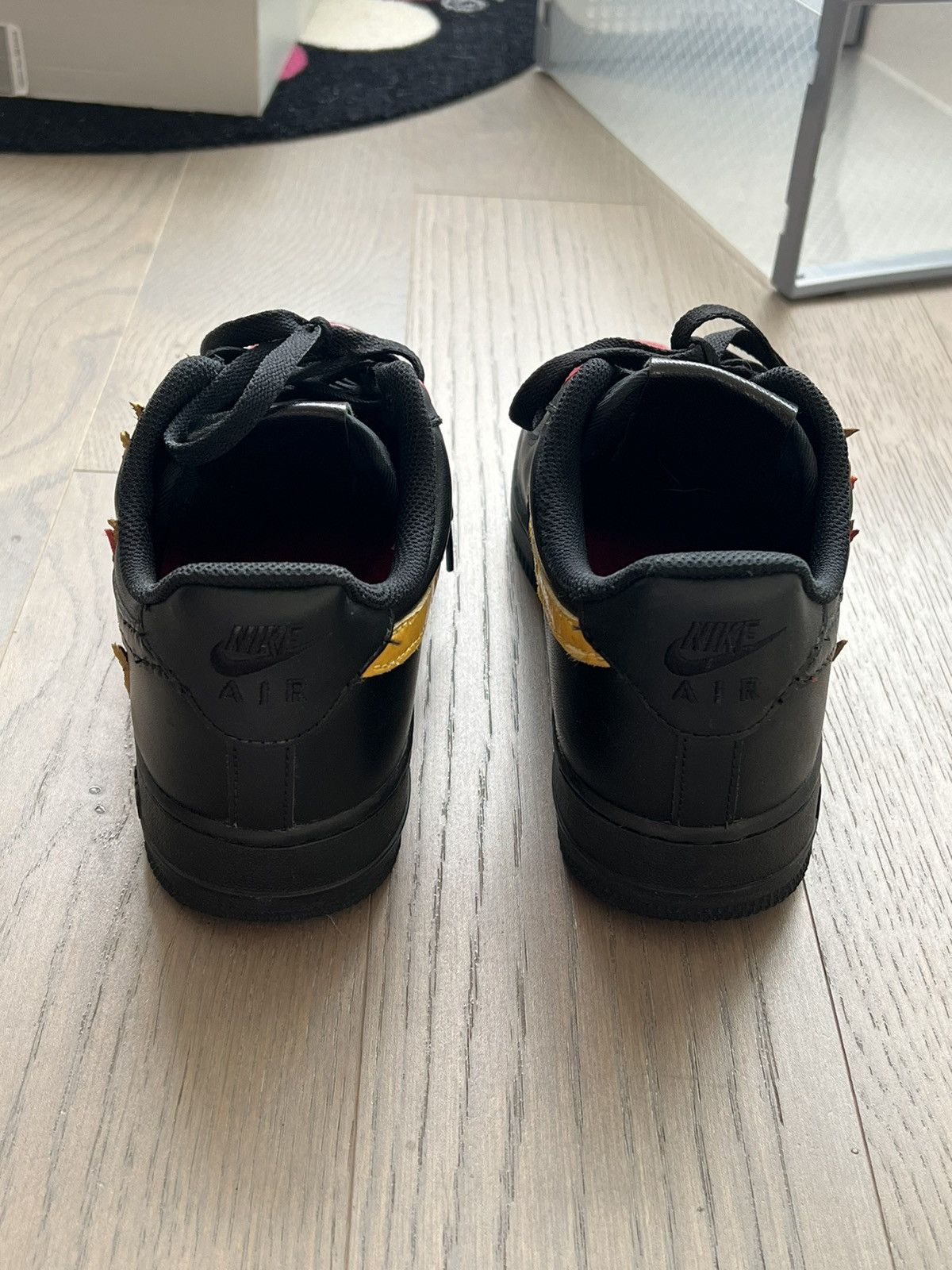 John Geiger × Nike John Geiger - Flame Air Force 1 07 Black 2017 Size US 7.5 / EU 40-41 - 4 Thumbnail