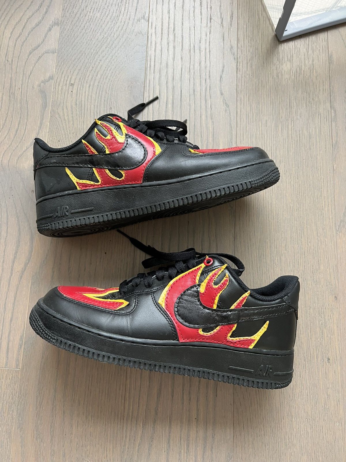 John Geiger × Nike John Geiger - Flame Air Force 1 07 Black 2017 Size US 7.5 / EU 40-41 - 1 Thumbnail