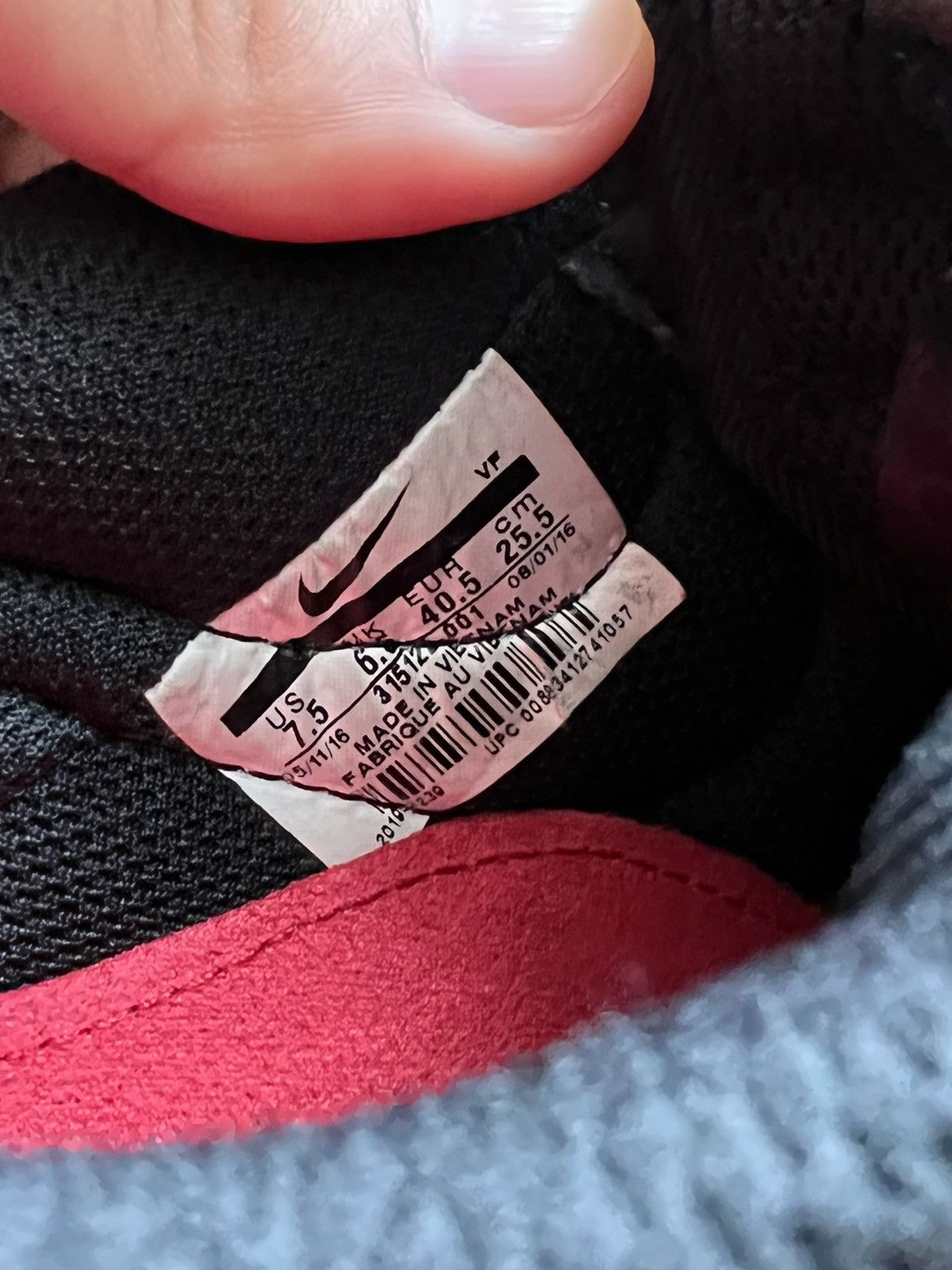 John Geiger × Nike John Geiger - Flame Air Force 1 07 Black 2017 Size US 7.5 / EU 40-41 - 5 Thumbnail