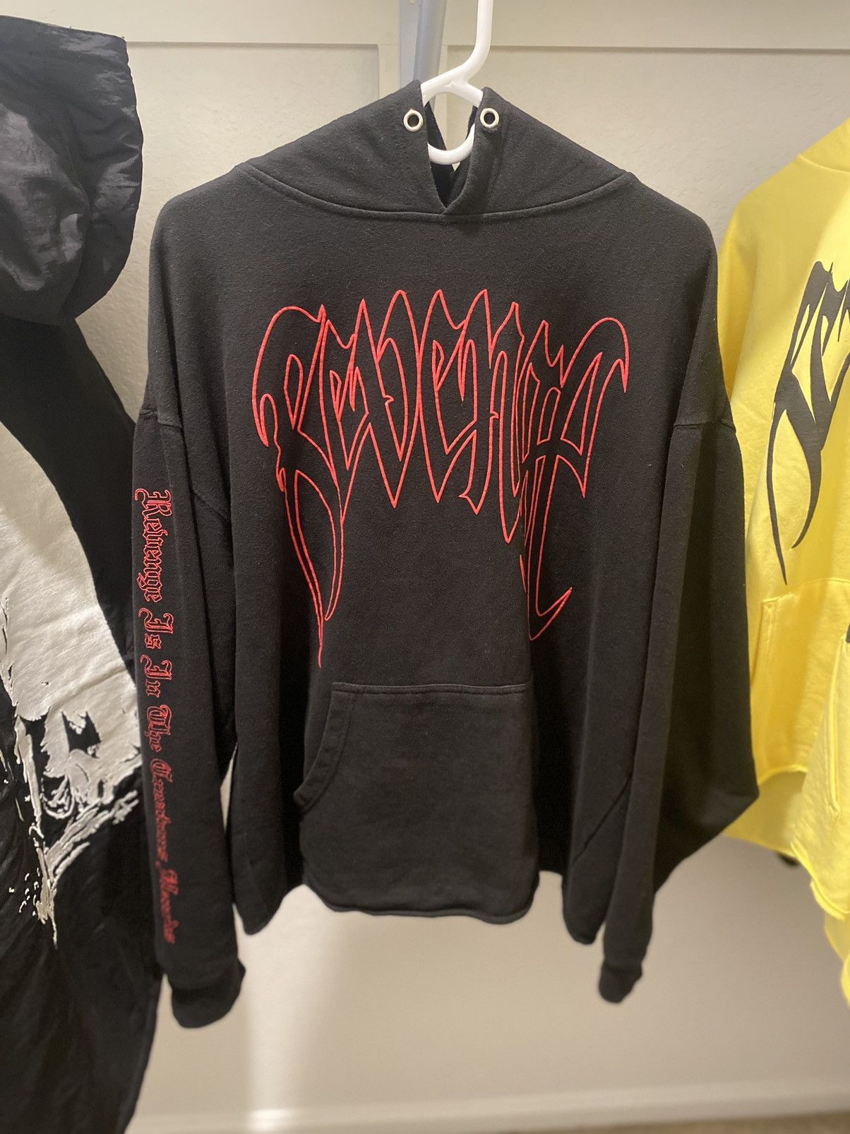 Revenge red water hoodie hotsell