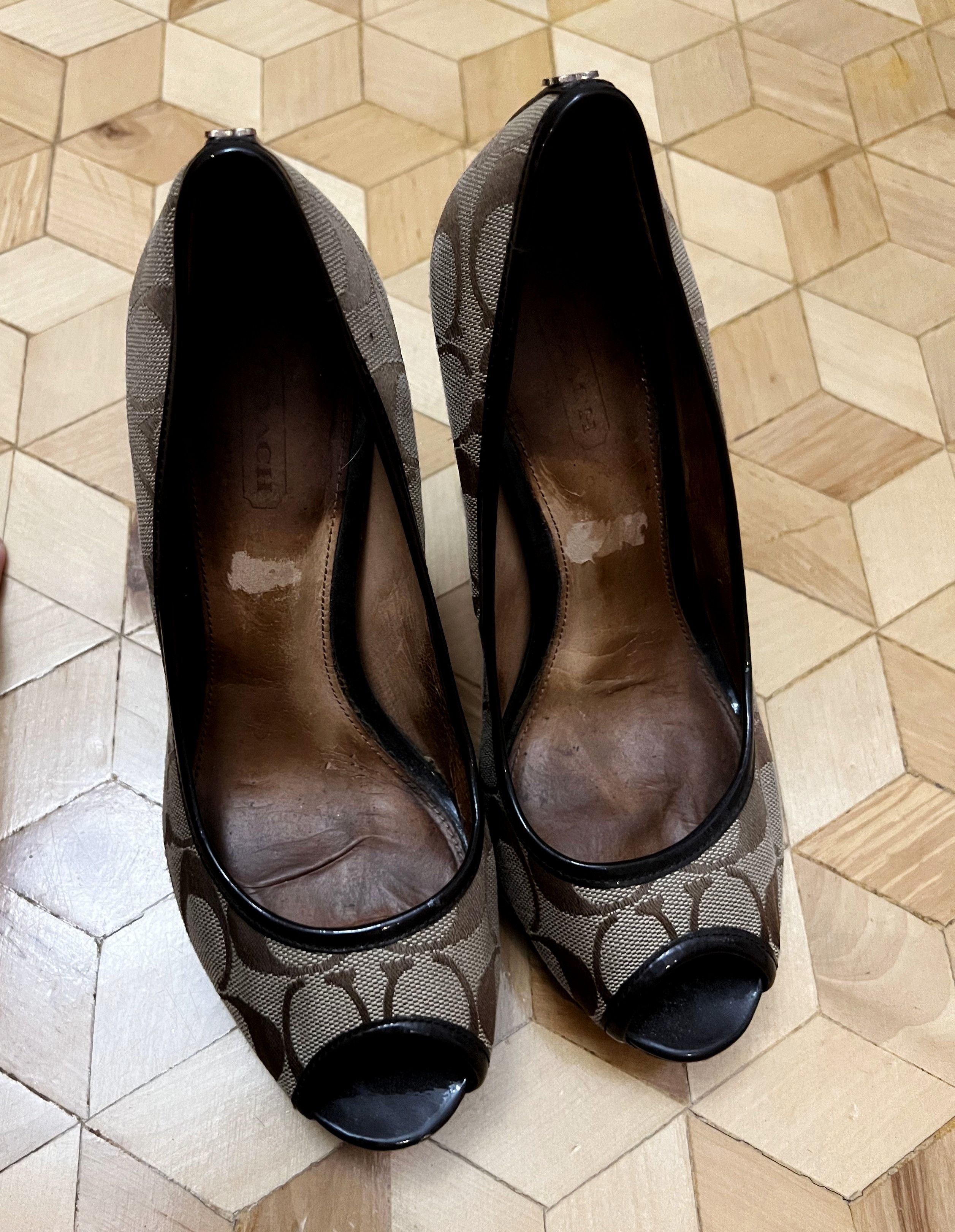 Coach Coach Monogram Logo High Heels 7 UK 37.5 EU Size US 7 / IT 37 - 6 Thumbnail