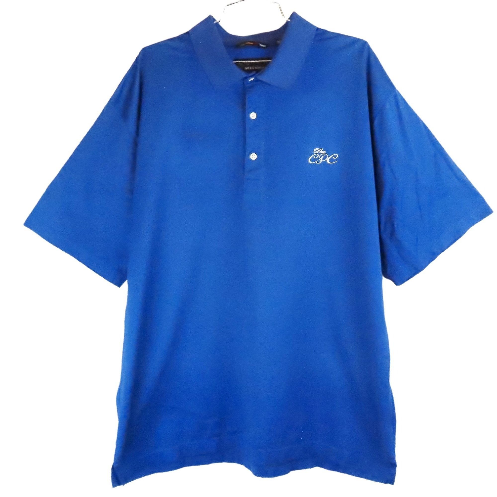 Greg Norman Greg Norman Golf Shirt Polo Logo Royal Blue Grailed