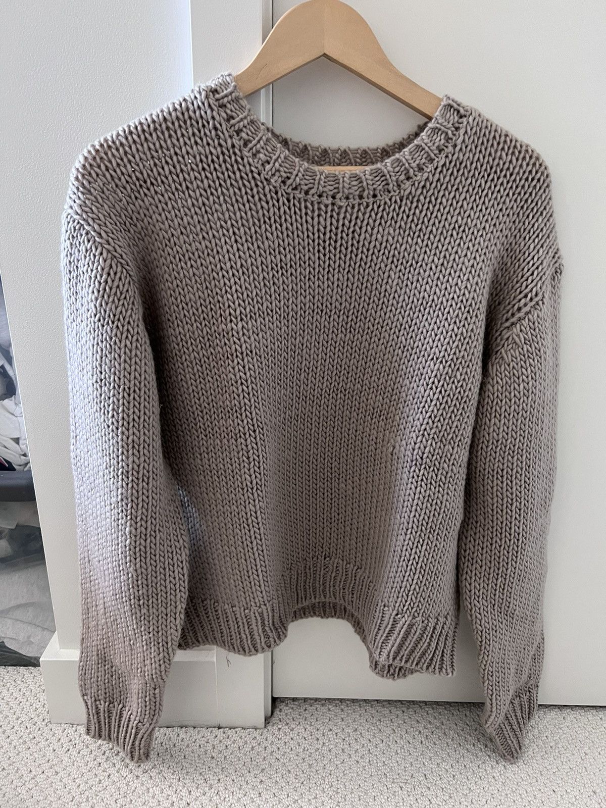 Vuja De Vuja De Ivory Low Gauge Knit Sweater | Grailed