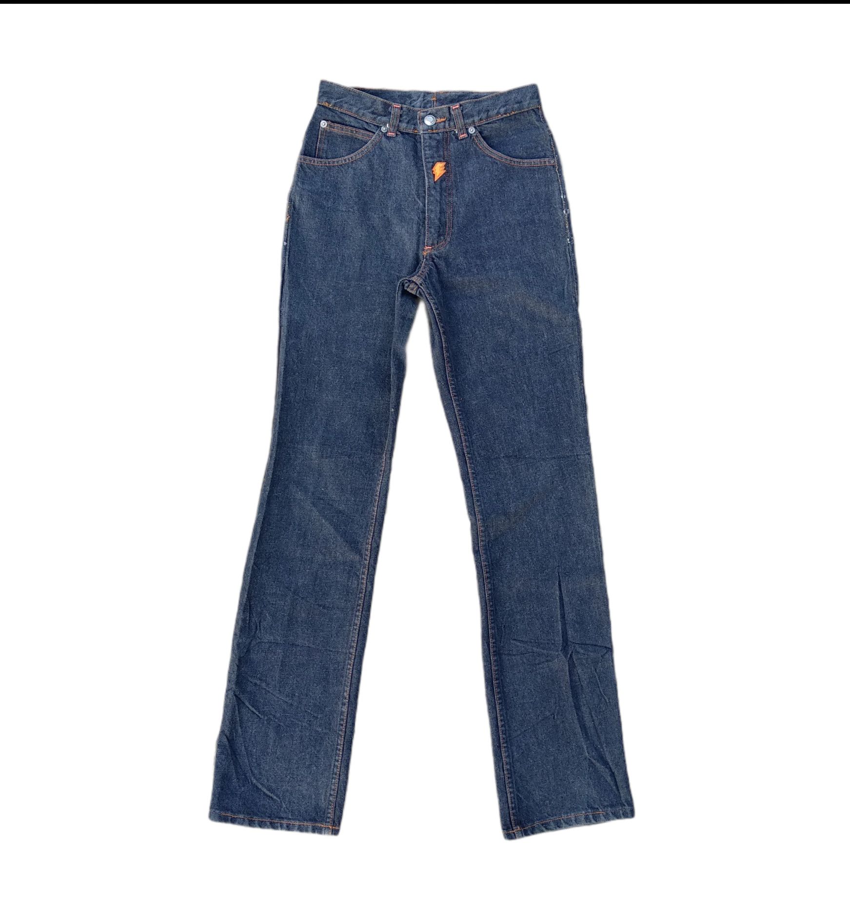 W< 90s Walter Van Beirendonck twisted denim pants | Grailed