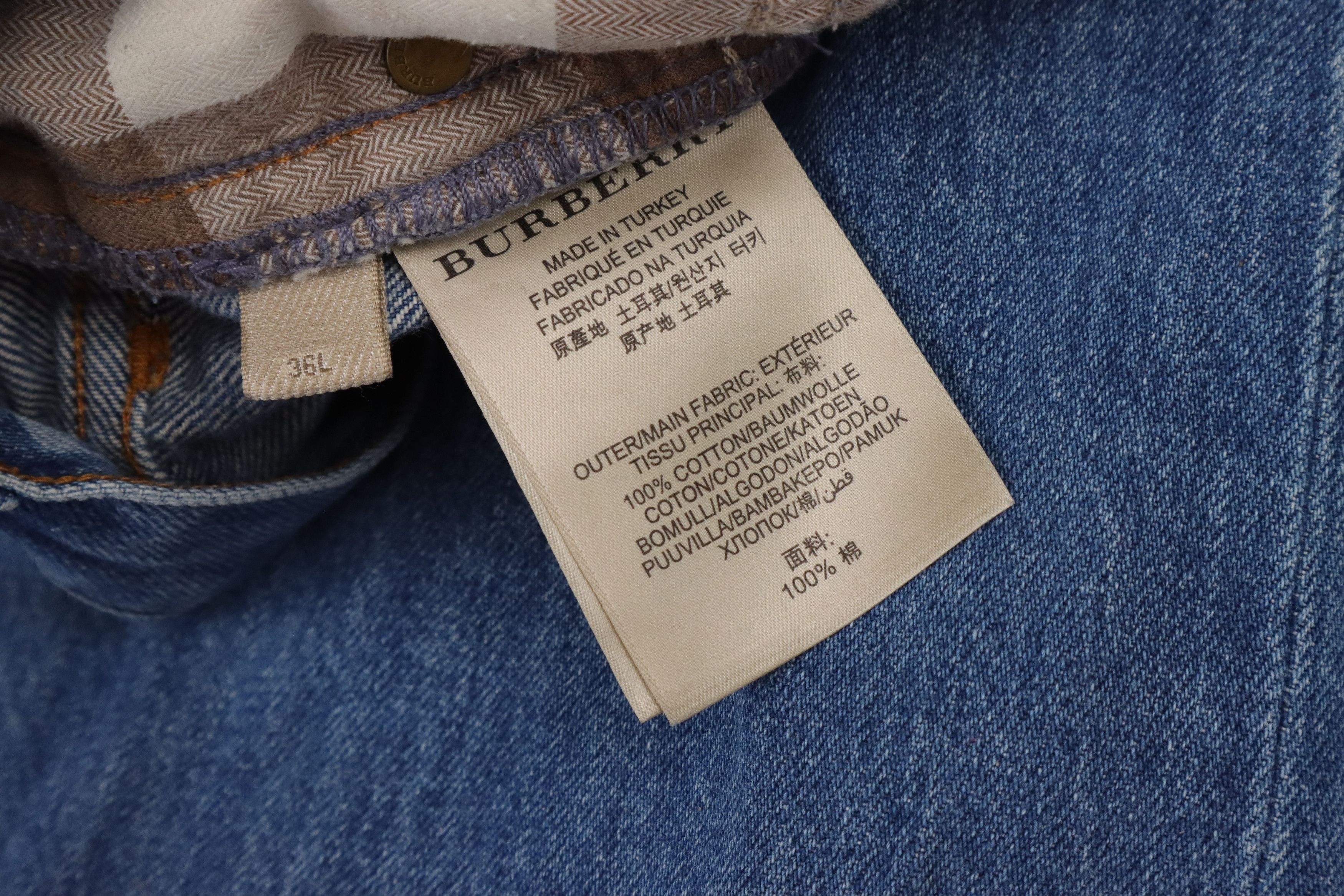 Burberry Burberry Light Wash Denim Jeans Size US 36 / EU 52 - 15 Thumbnail