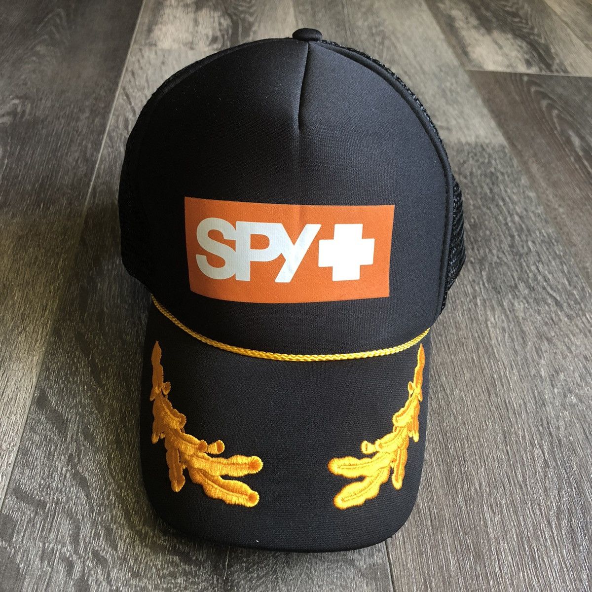 SPY Optic Vintage 00s Spy + Optic Snowboarding Big Logo Trucker Hat Size ONE SIZE - 1 Thumbnail
