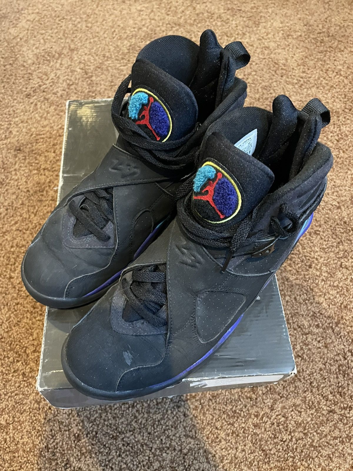 Jordan Brand Air Jordan 8 Retro 2007 Aqua 2007 Size US 9.5 / EU 42-43 - 1 Thumbnail