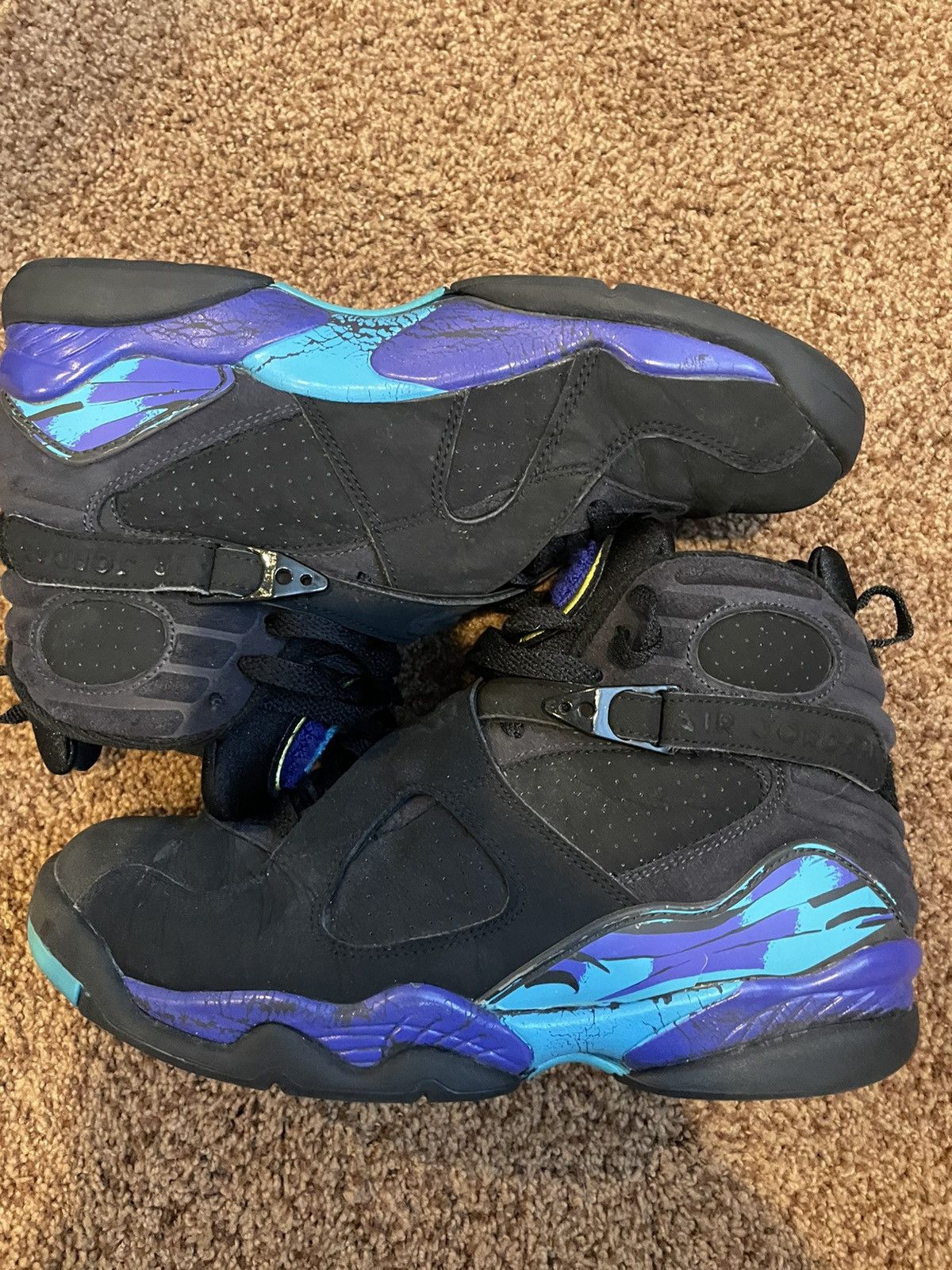 Jordan Brand Air Jordan 8 Retro 2007 Aqua 2007 Size US 9.5 / EU 42-43 - 2 Thumbnail